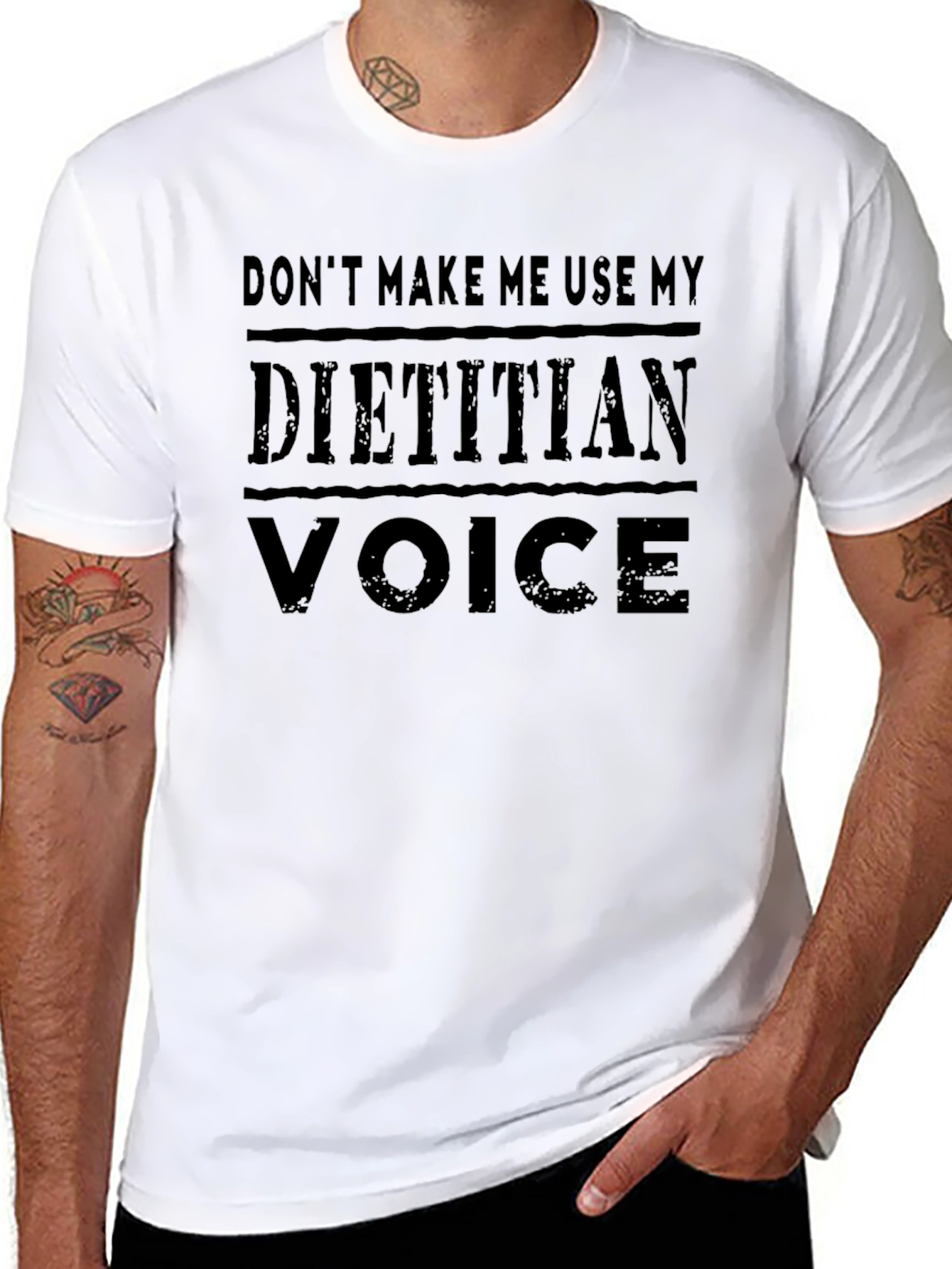 Dietitian Voice Funny Graphic T-Shirt