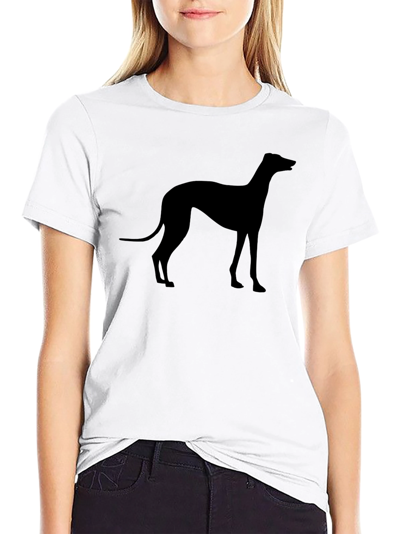 Black Dog Silhouette T-Shirt