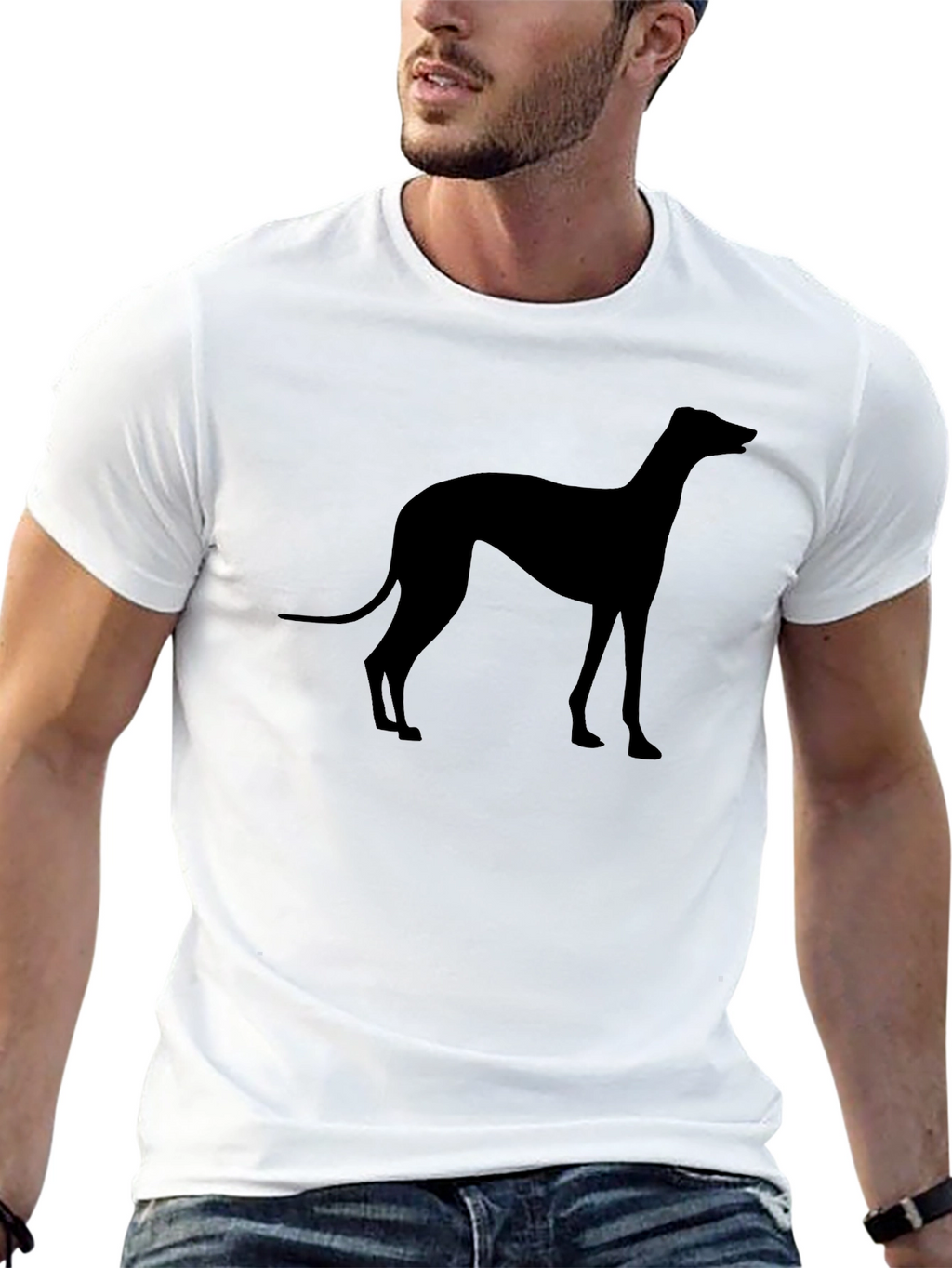 Black Dog Silhouette T-Shirt