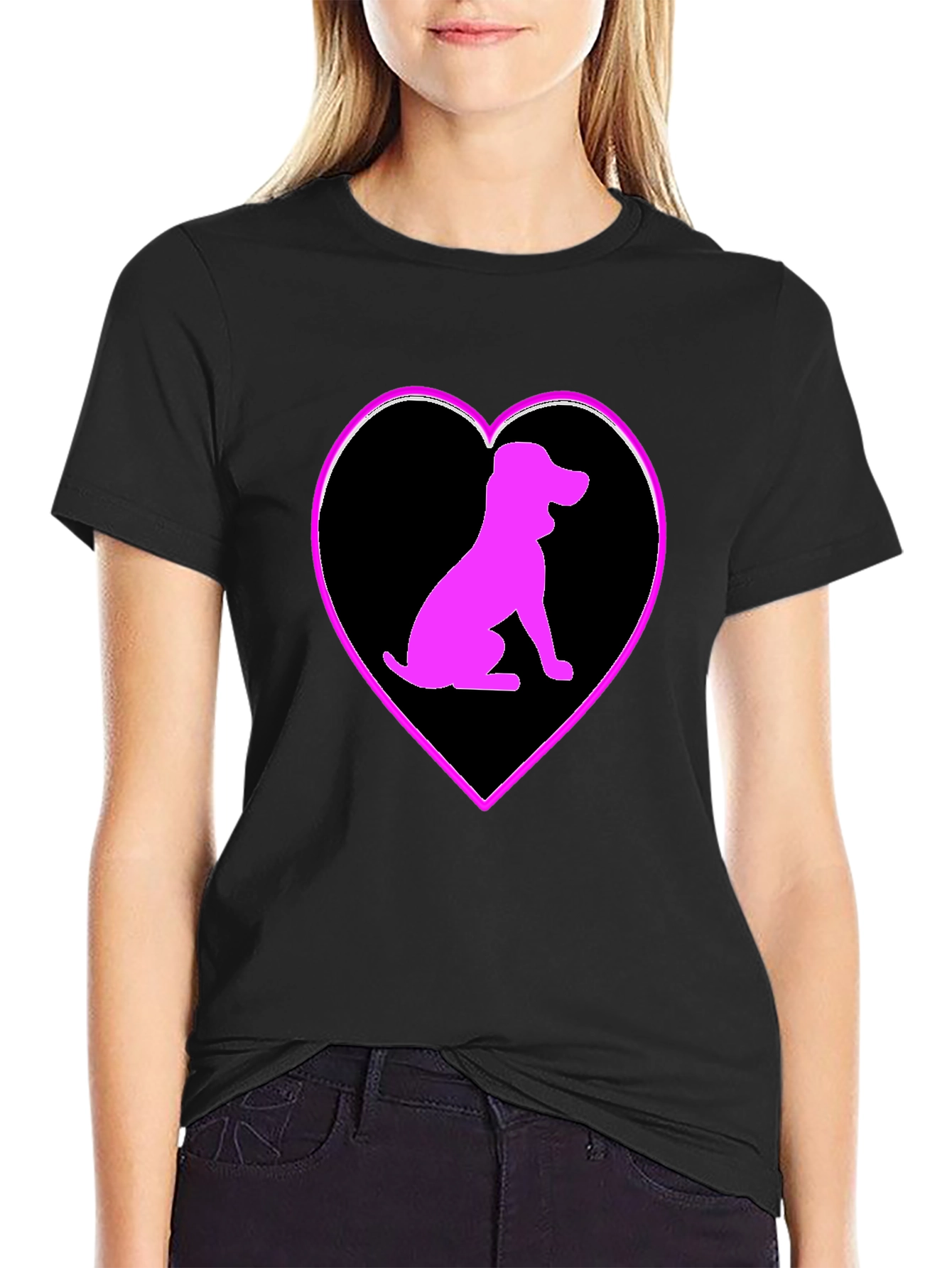 Dog Lovers Heart Tee - Stylish Graphic T-Shirt