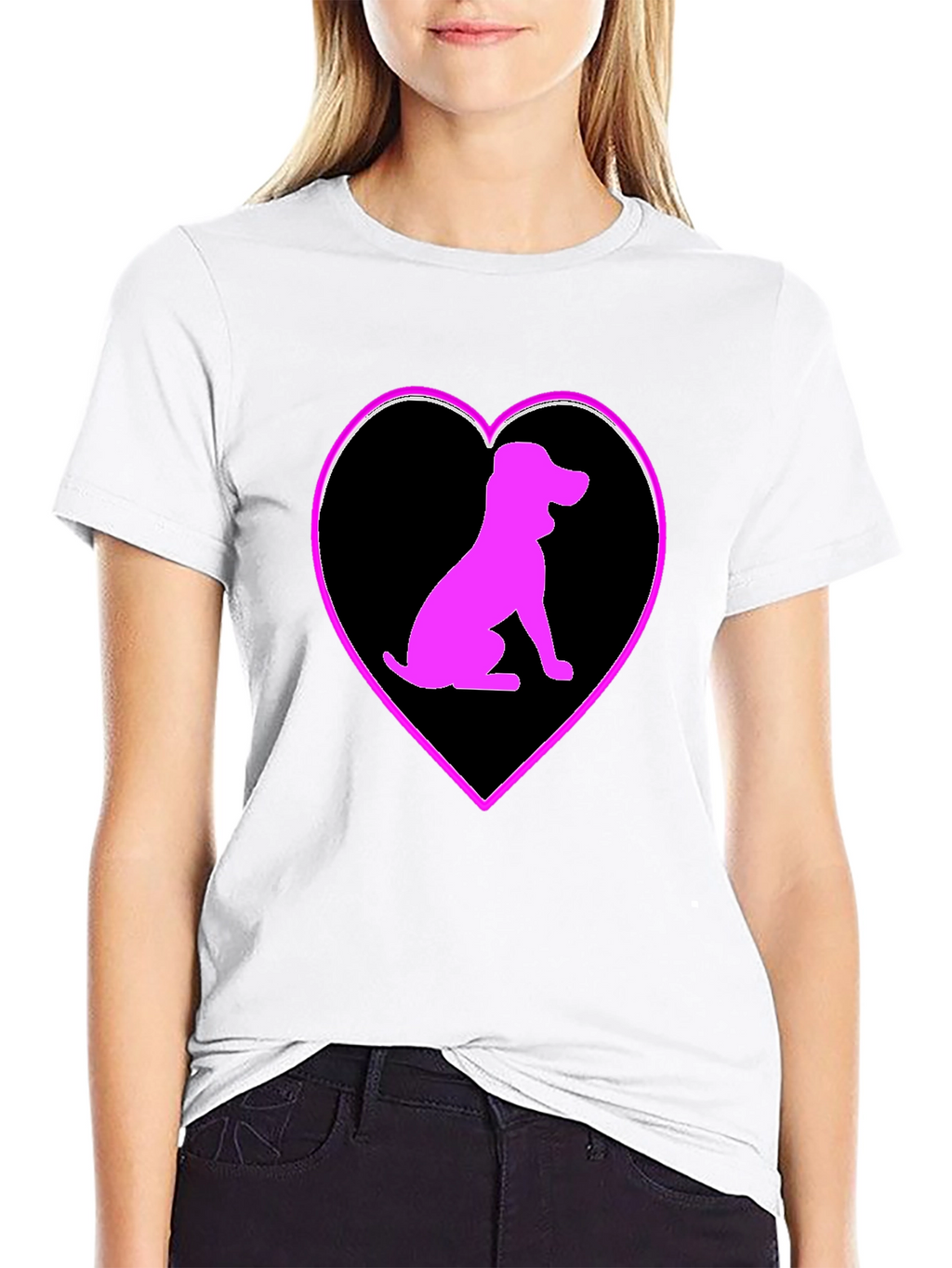 Dog Lovers Heart Tee - Stylish Graphic T-Shirt