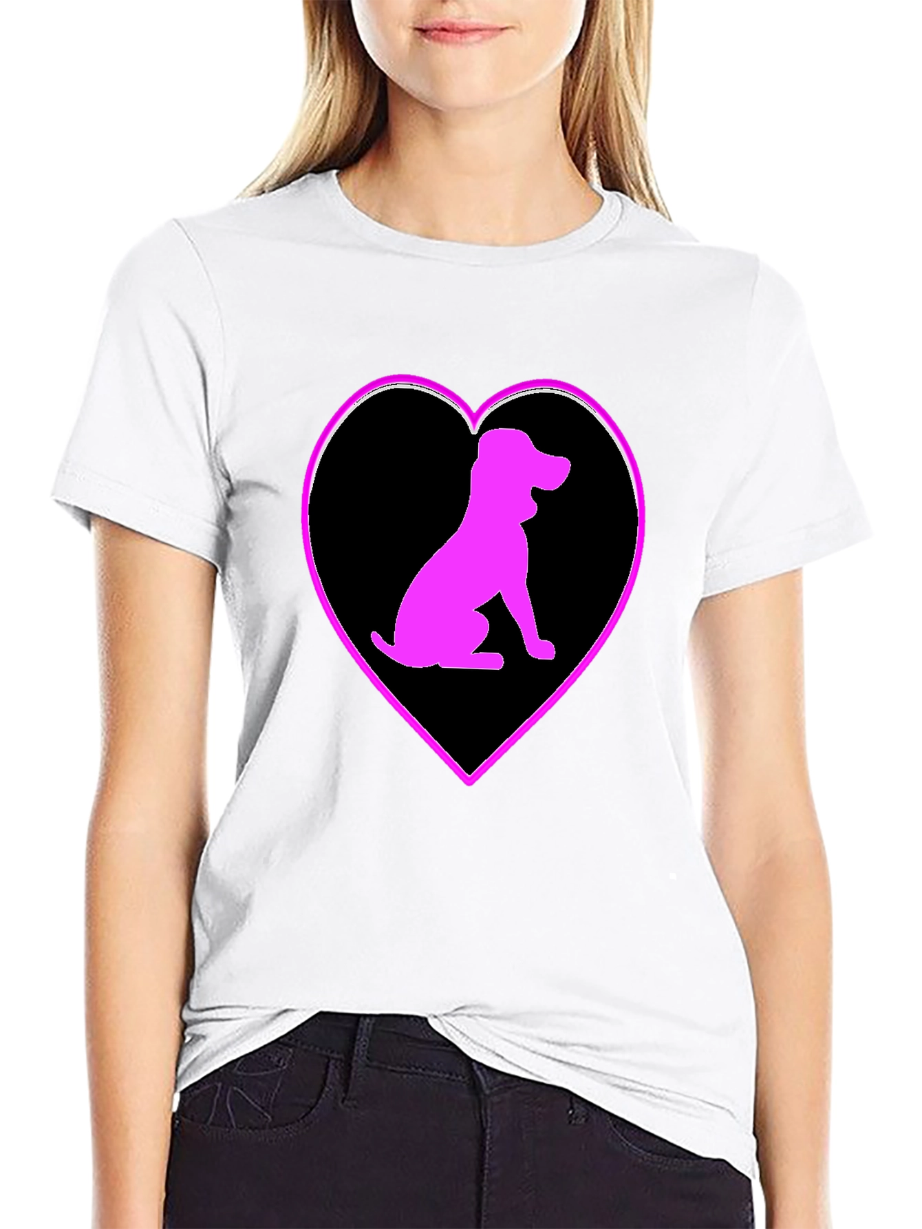 Dog Lovers Heart Tee - Stylish Graphic T-Shirt