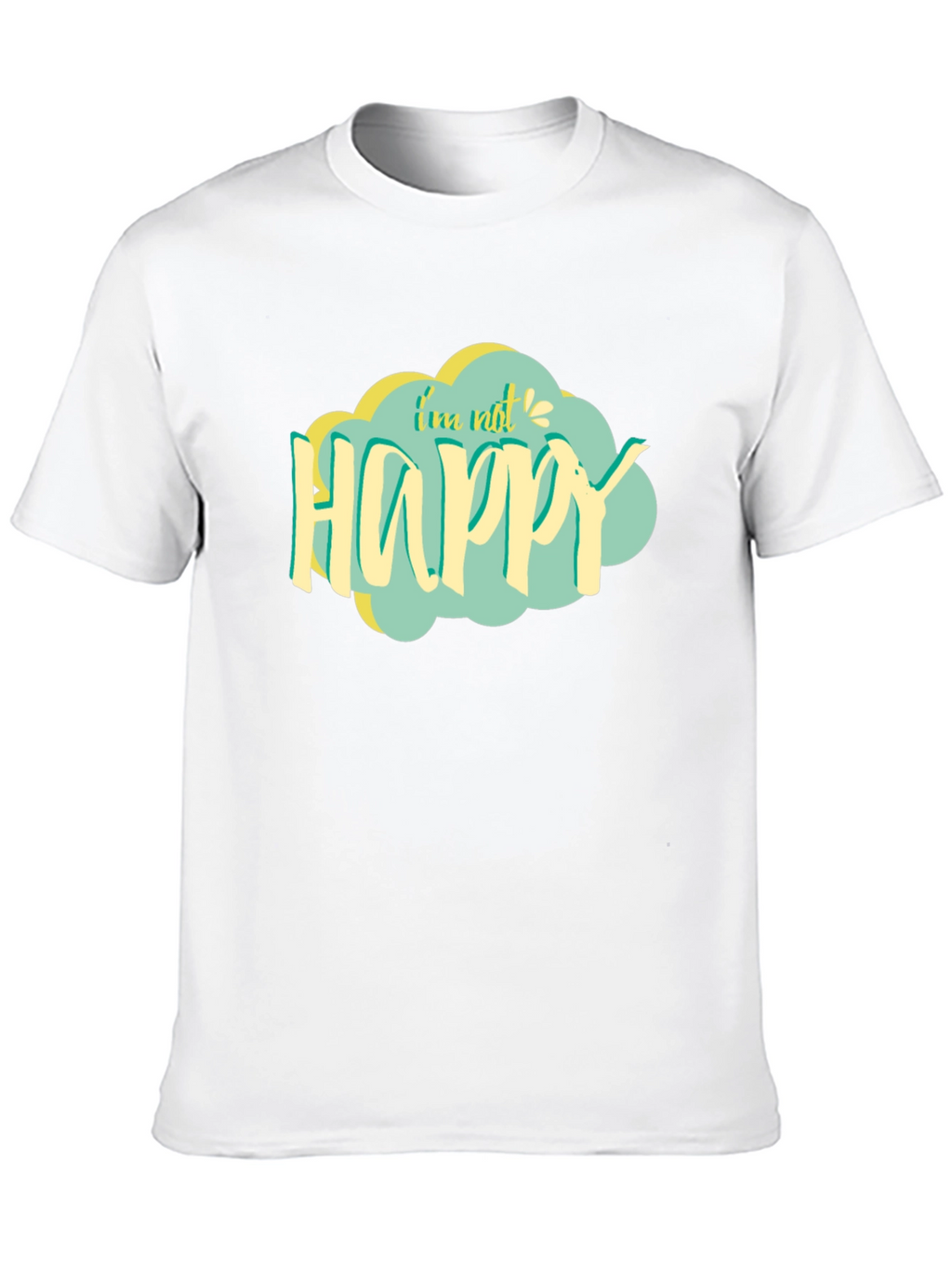 Im Not Happy Graphic Tee - Unisex Black T-Shirt