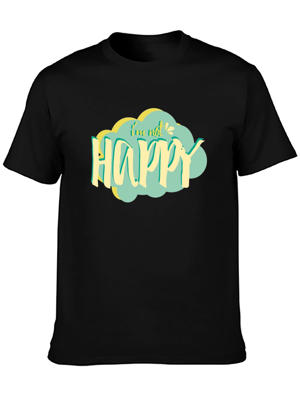 Im Not Happy Graphic Tee - Unisex Black T-Shirt