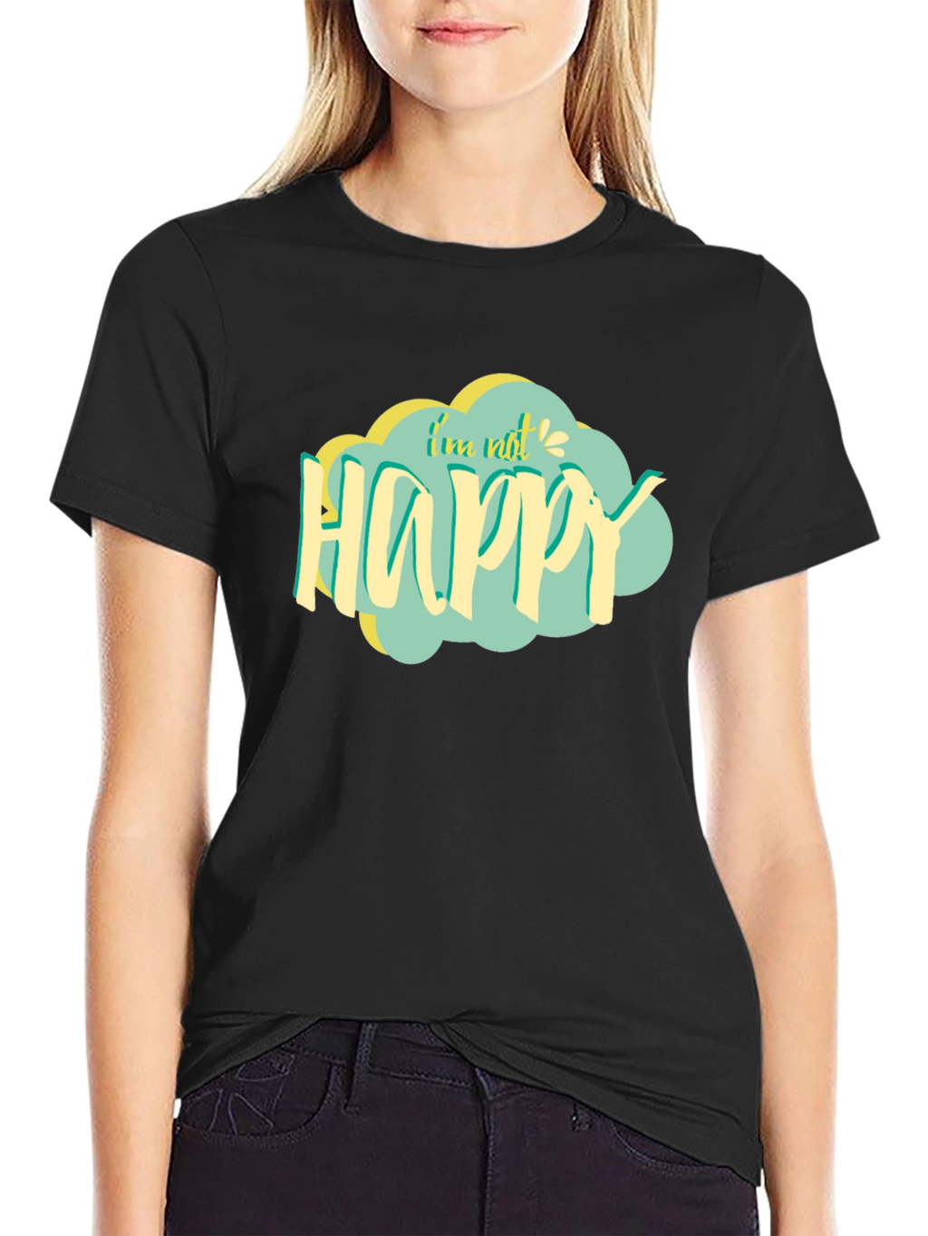 Im Not Happy Graphic Tee - Unisex Black T-Shirt
