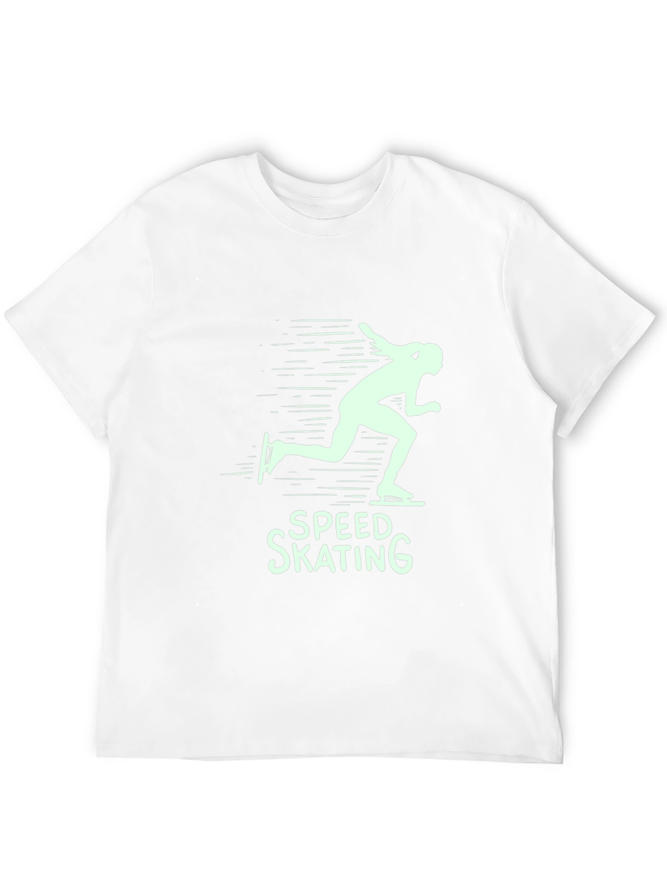 Speed Skating Graphic T-Shirt - Black Cotton Tee