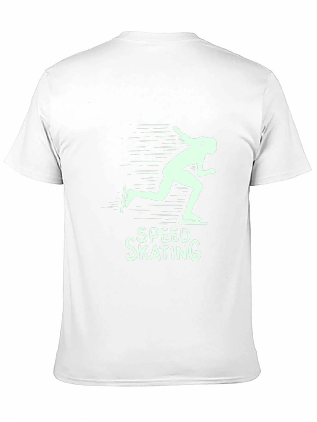 Speed Skating Graphic T-Shirt - Black Cotton Tee