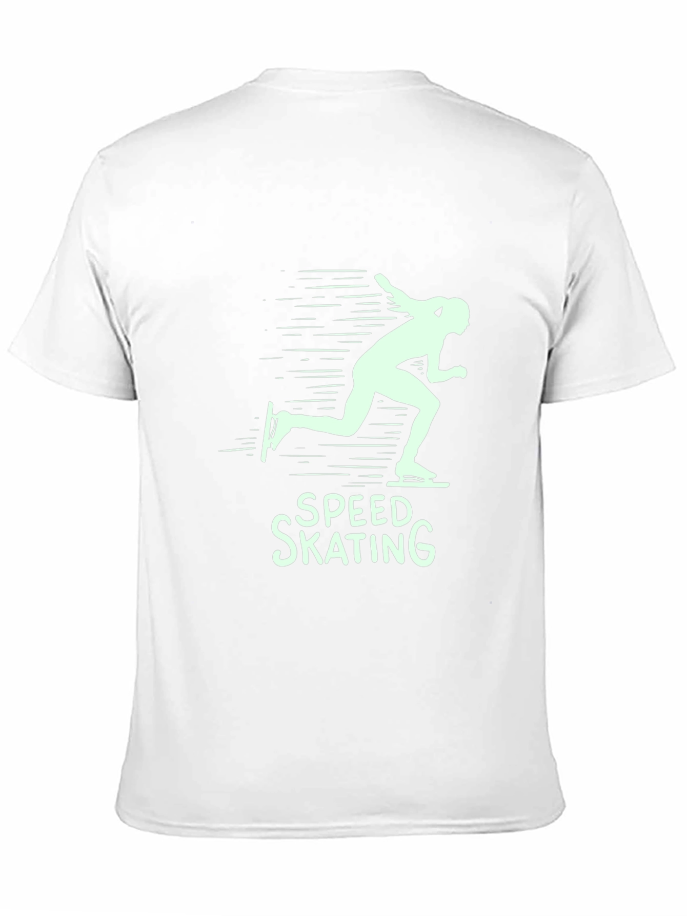 Speed Skating Graphic T-Shirt - Black Cotton Tee