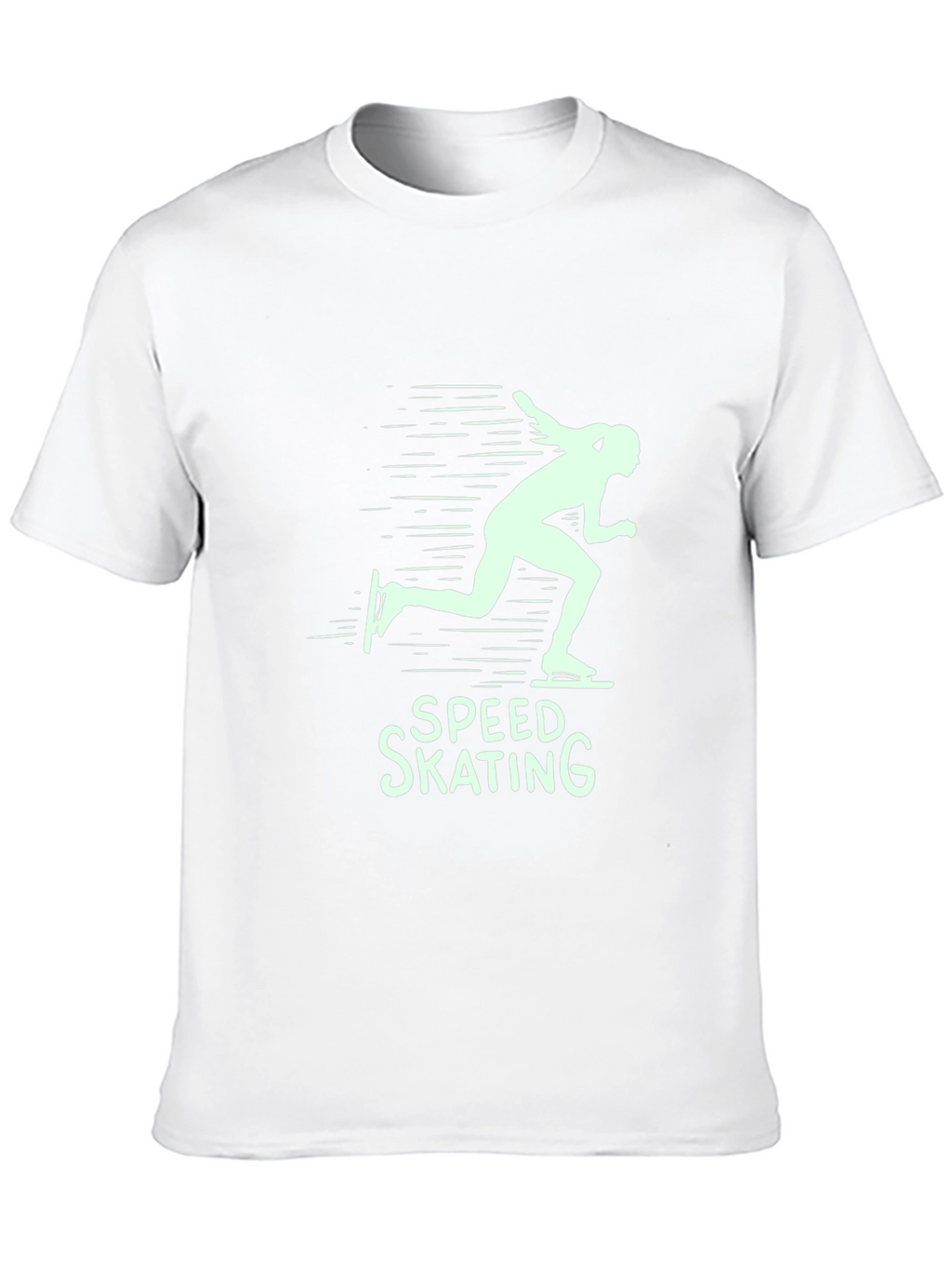 Speed Skating Graphic T-Shirt - Black Cotton Tee