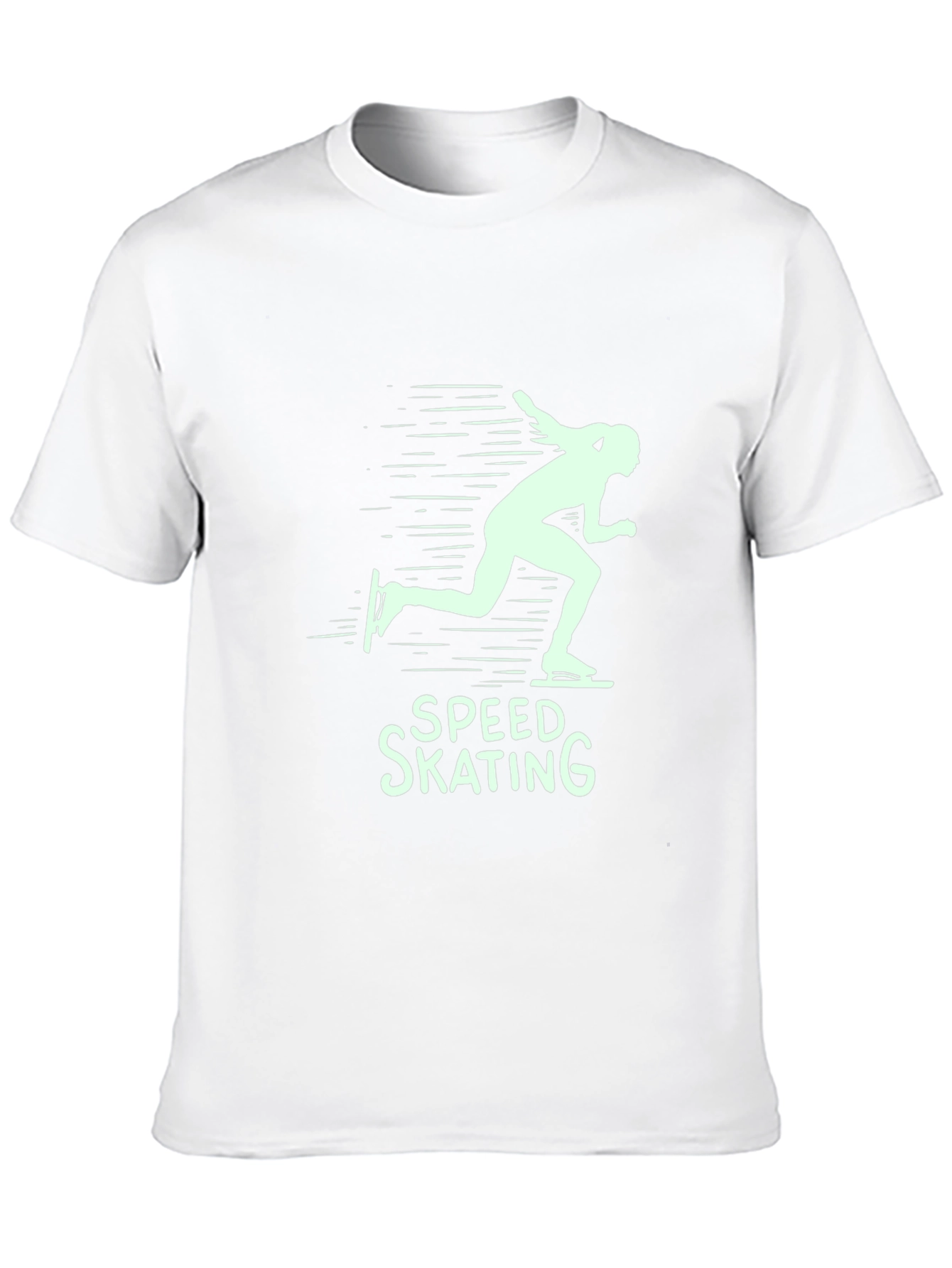 Speed Skating Graphic T-Shirt - Black Cotton Tee