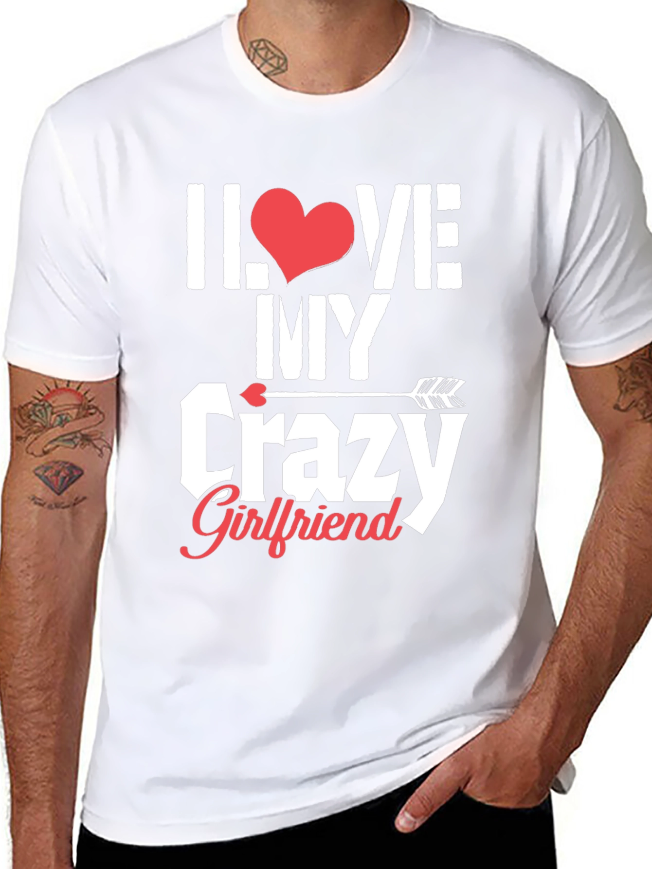 I Love My Crazy Girlfriend Graphic T-Shirt