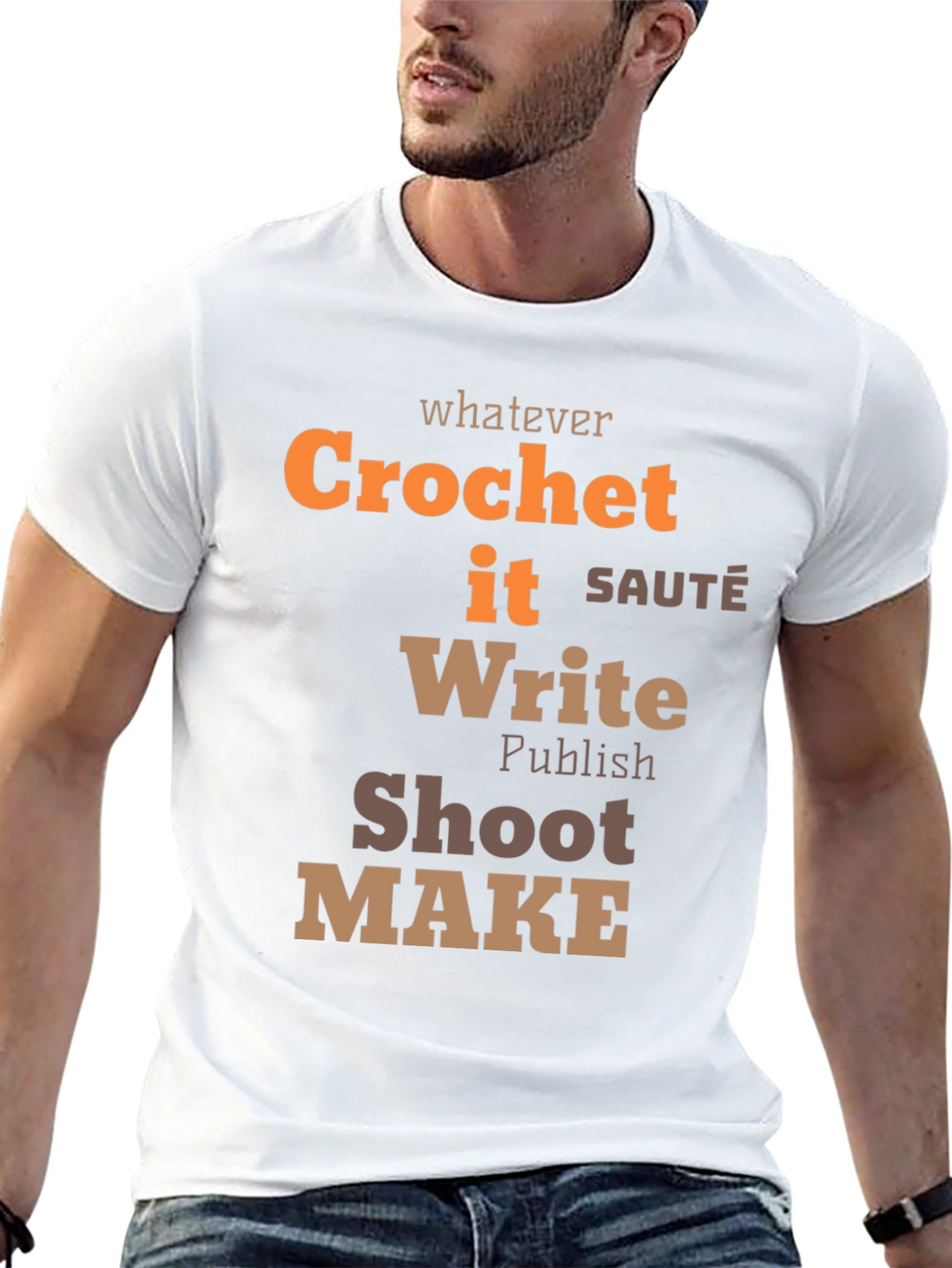 Whatever Crochet It Write Shoot Make - Unisex T-Shirt