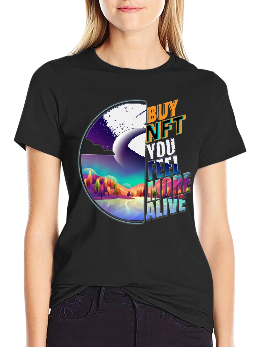 Buy NFT T-Shirt: Feel More Alive Graphic Tee