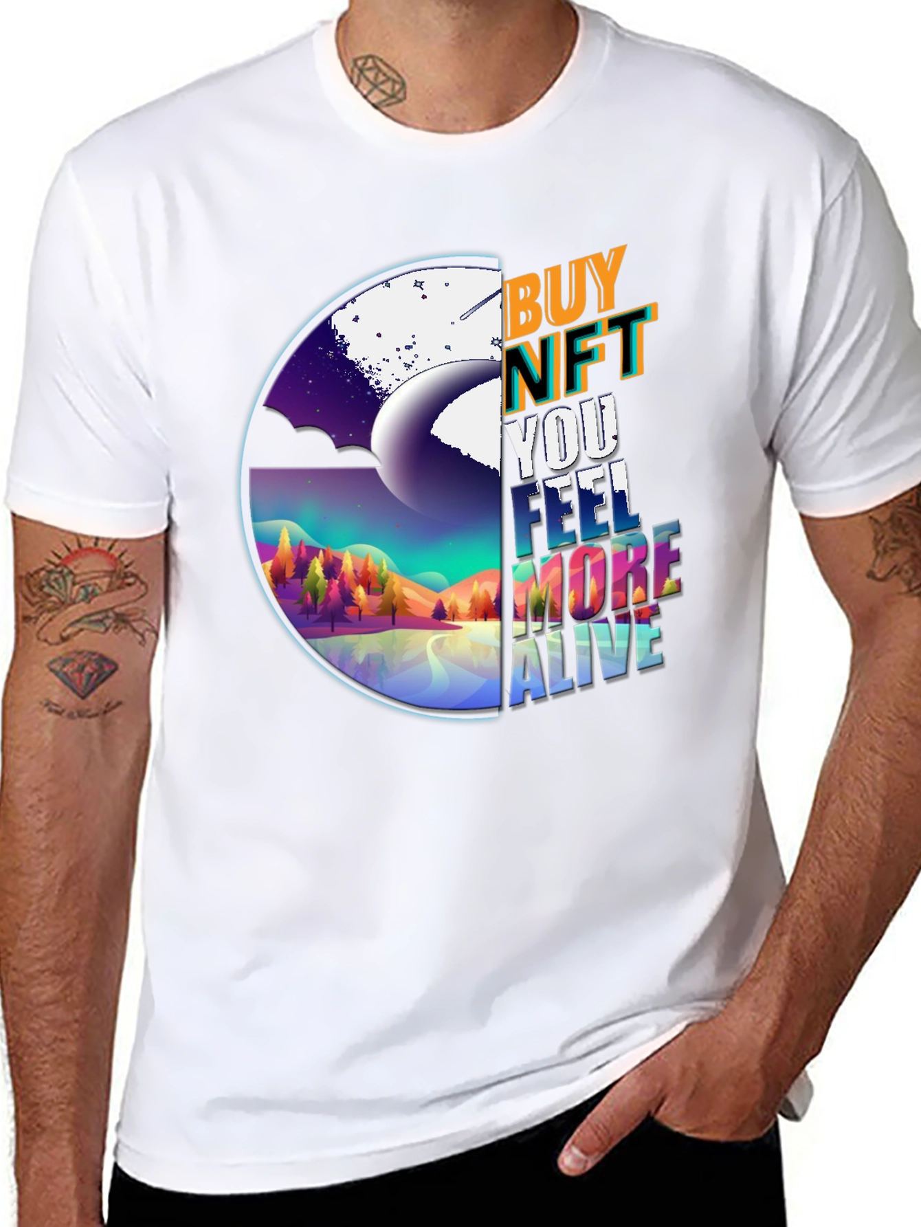 Buy NFT T-Shirt: Feel More Alive Graphic Tee