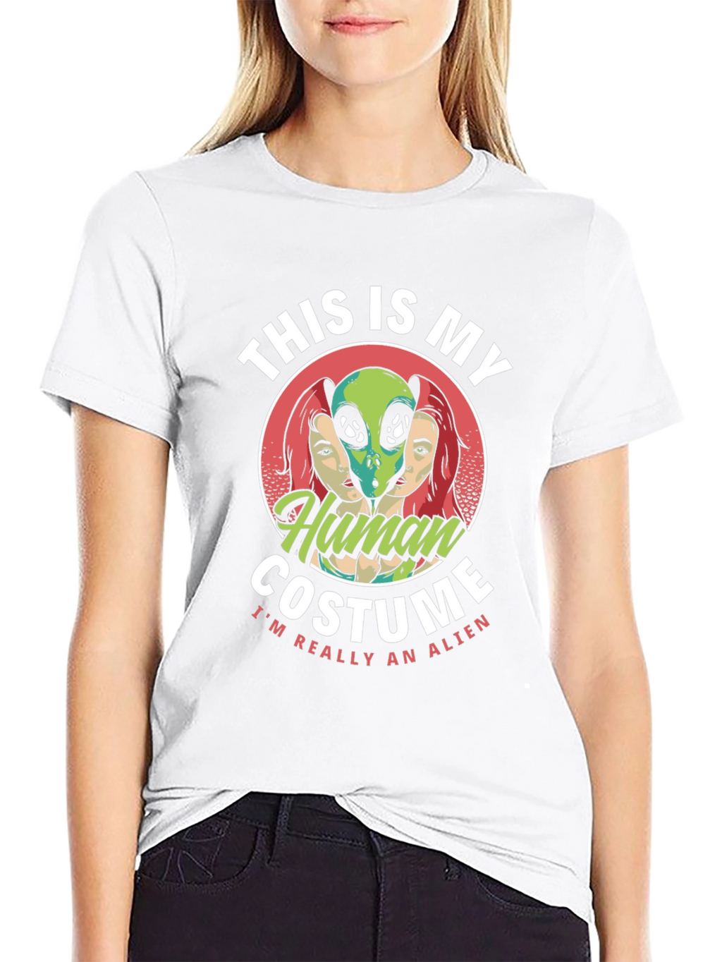 This Is My Human Costume Alien Graphic T-Shirt