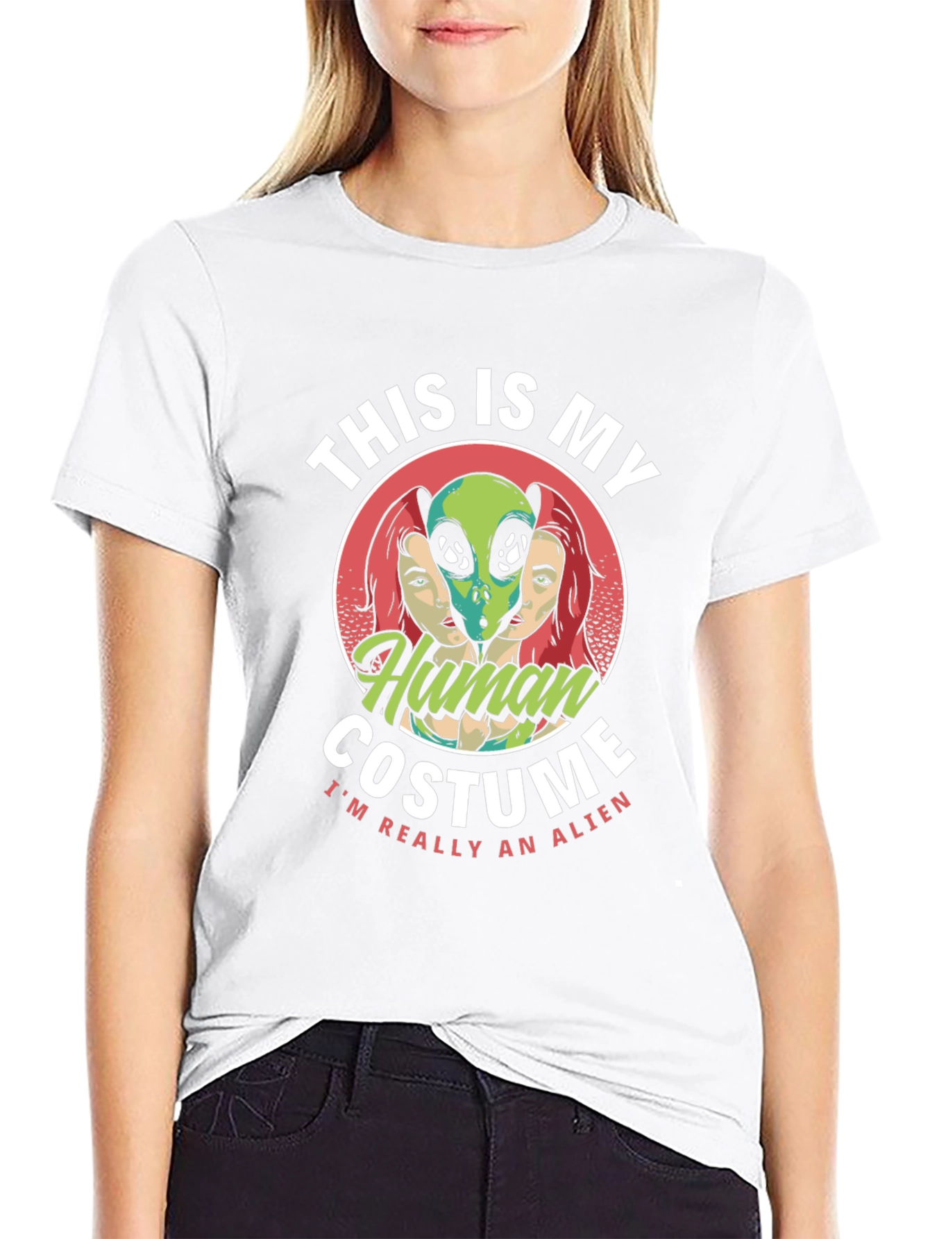 This Is My Human Costume Alien Graphic T-Shirt