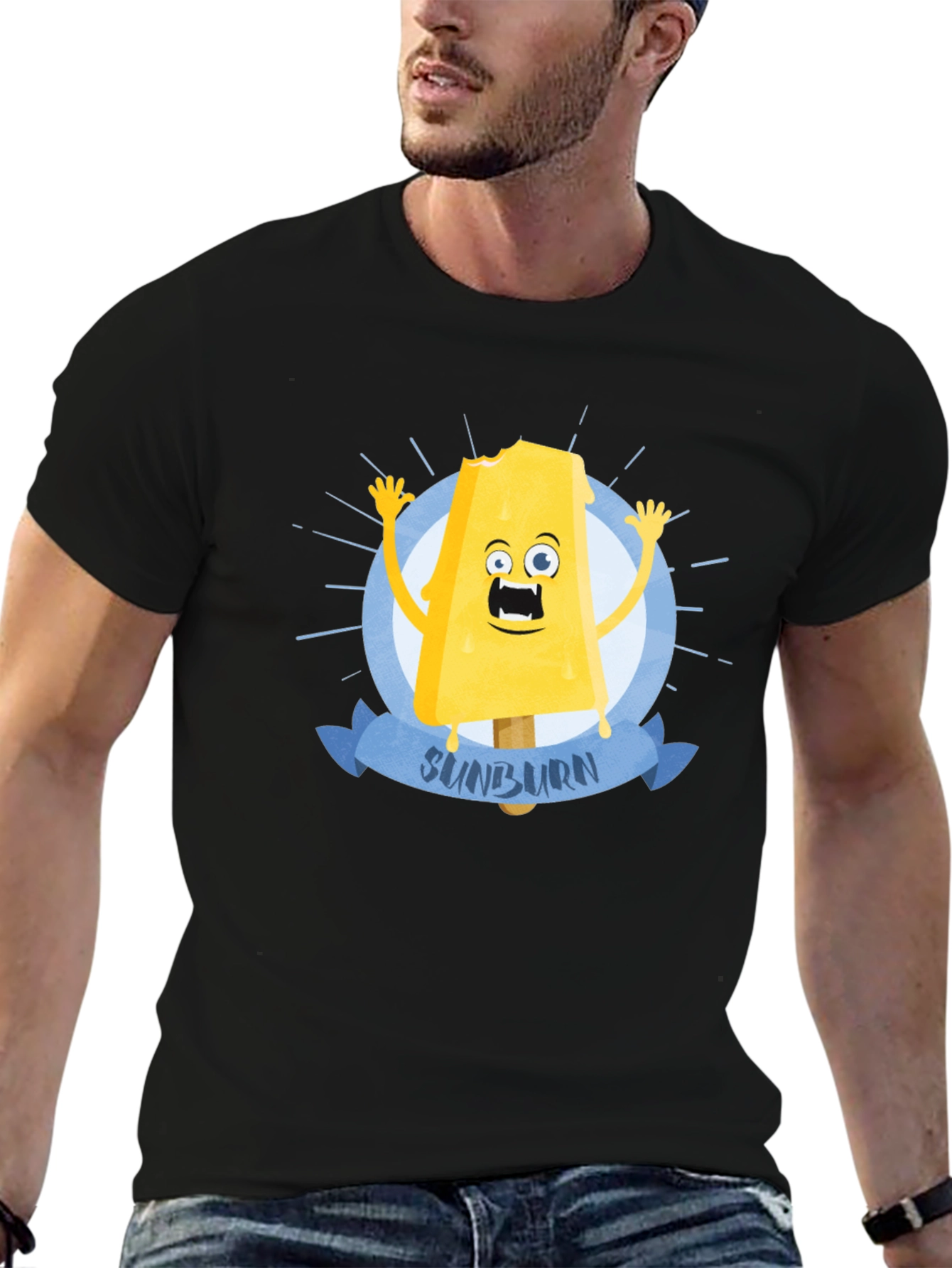 Sunburn Ice Cream T-Shirt - Funny Summer Graphic Tee