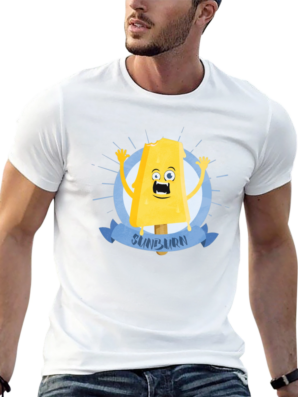 Sunburn Ice Cream T-Shirt - Funny Summer Graphic Tee