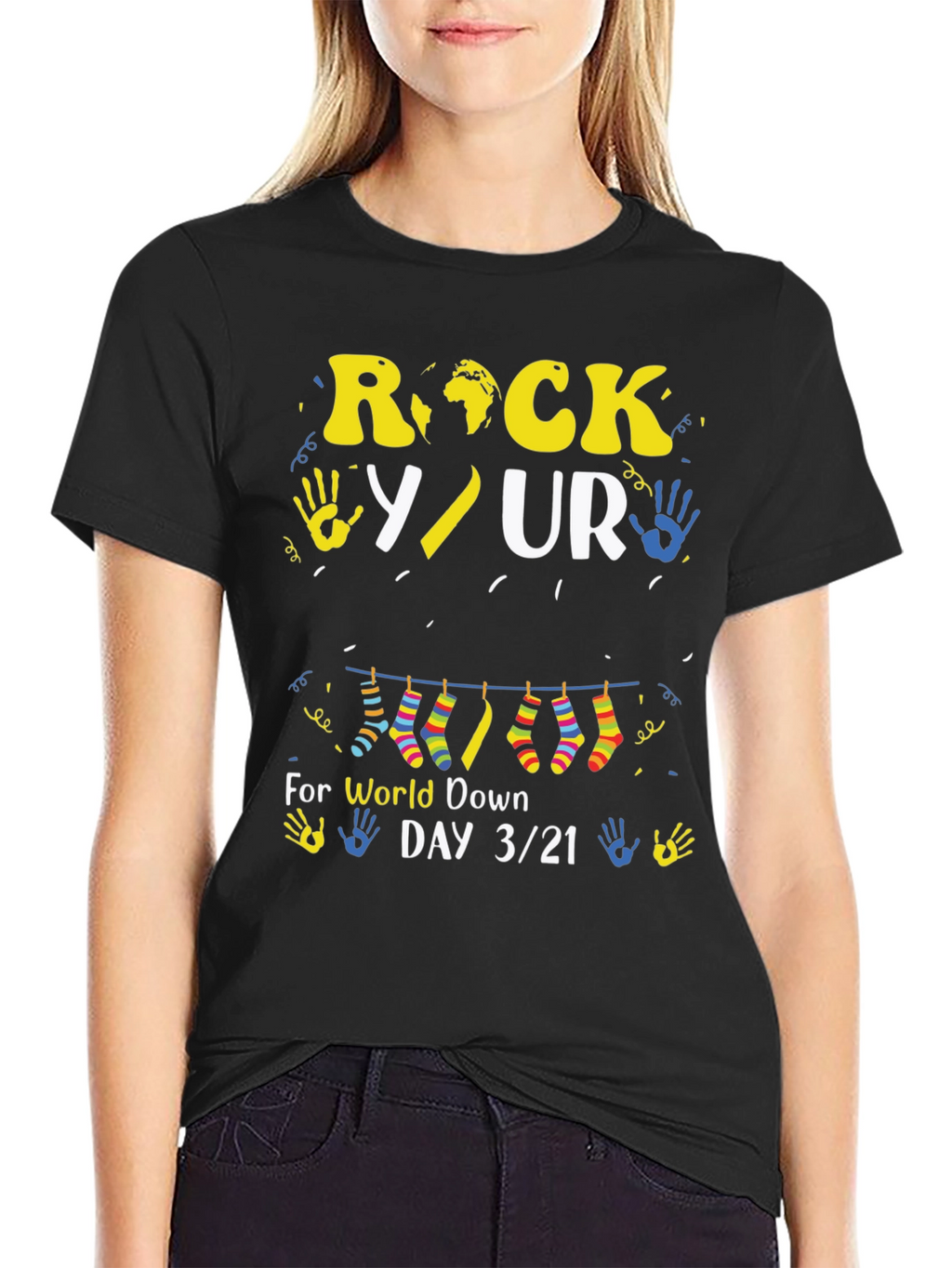 Rock Your Socks World Down Syndrome Day T-Shirt