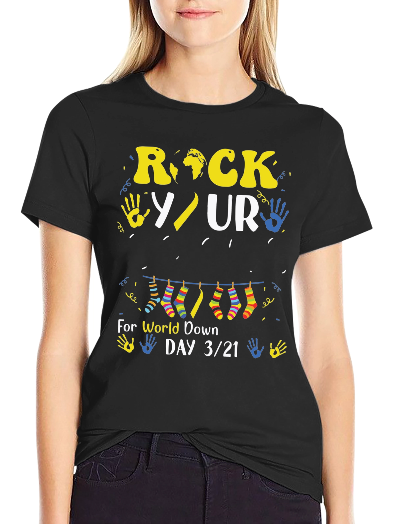 Rock Your Socks World Down Syndrome Day T-Shirt