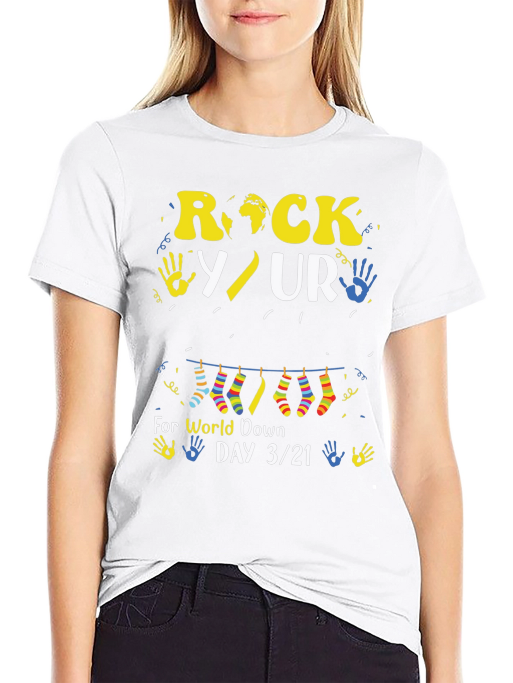Rock Your Socks World Down Syndrome Day T-Shirt