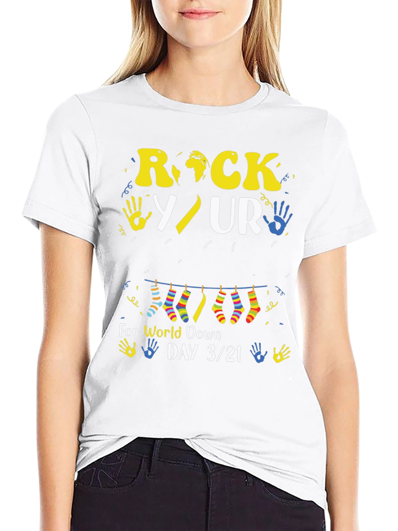 Rock Your Socks World Down Syndrome Day T-Shirt