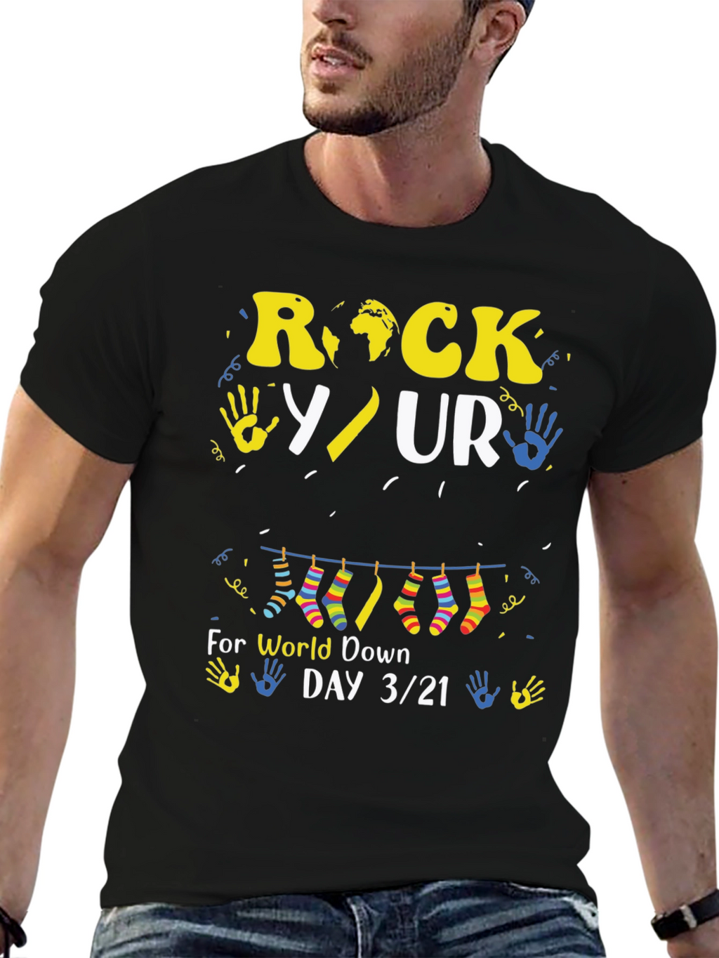 Rock Your Socks World Down Syndrome Day T-Shirt