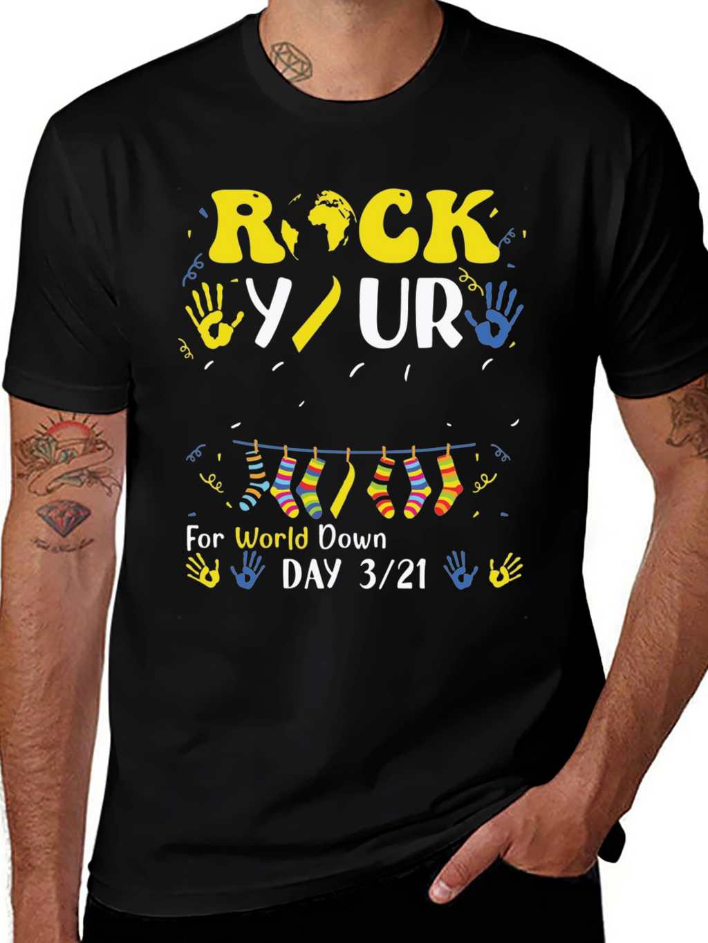 Rock Your Socks World Down Syndrome Day T-Shirt