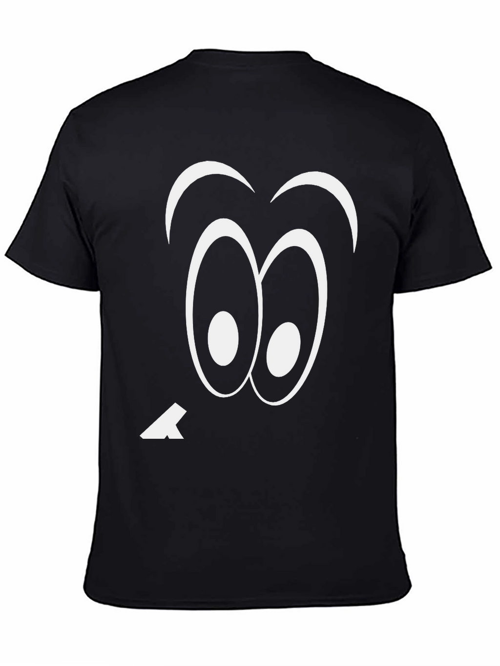 Funny Googly Eyes Black T-Shirt Quirky Tee
