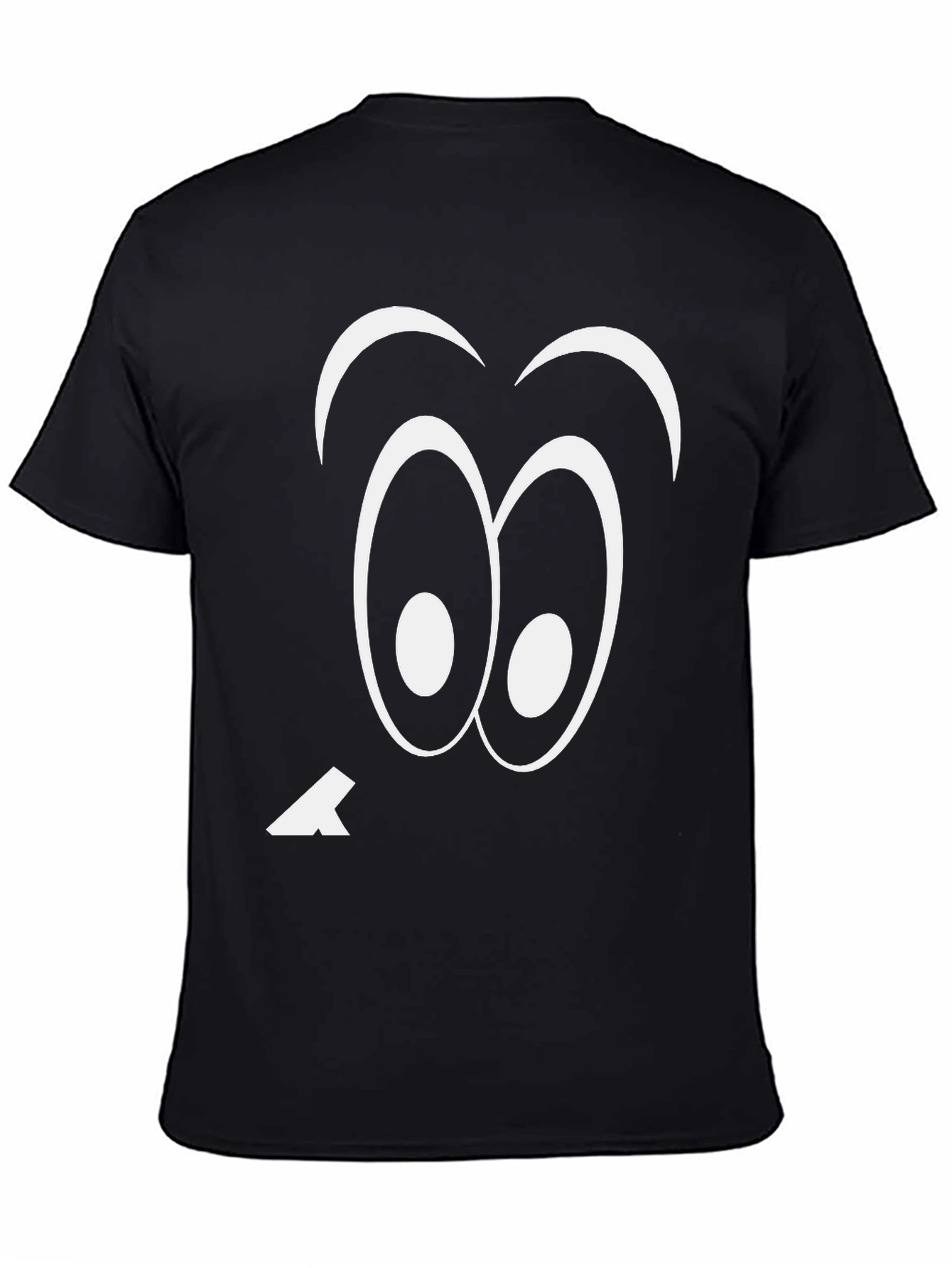 Funny Googly Eyes Black T-Shirt Quirky Tee