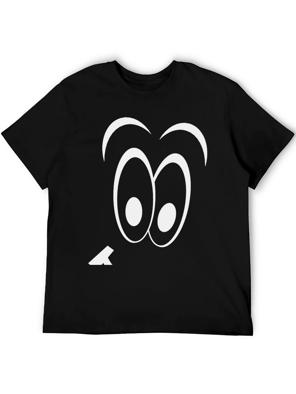 Funny Googly Eyes Black T-Shirt Quirky Tee