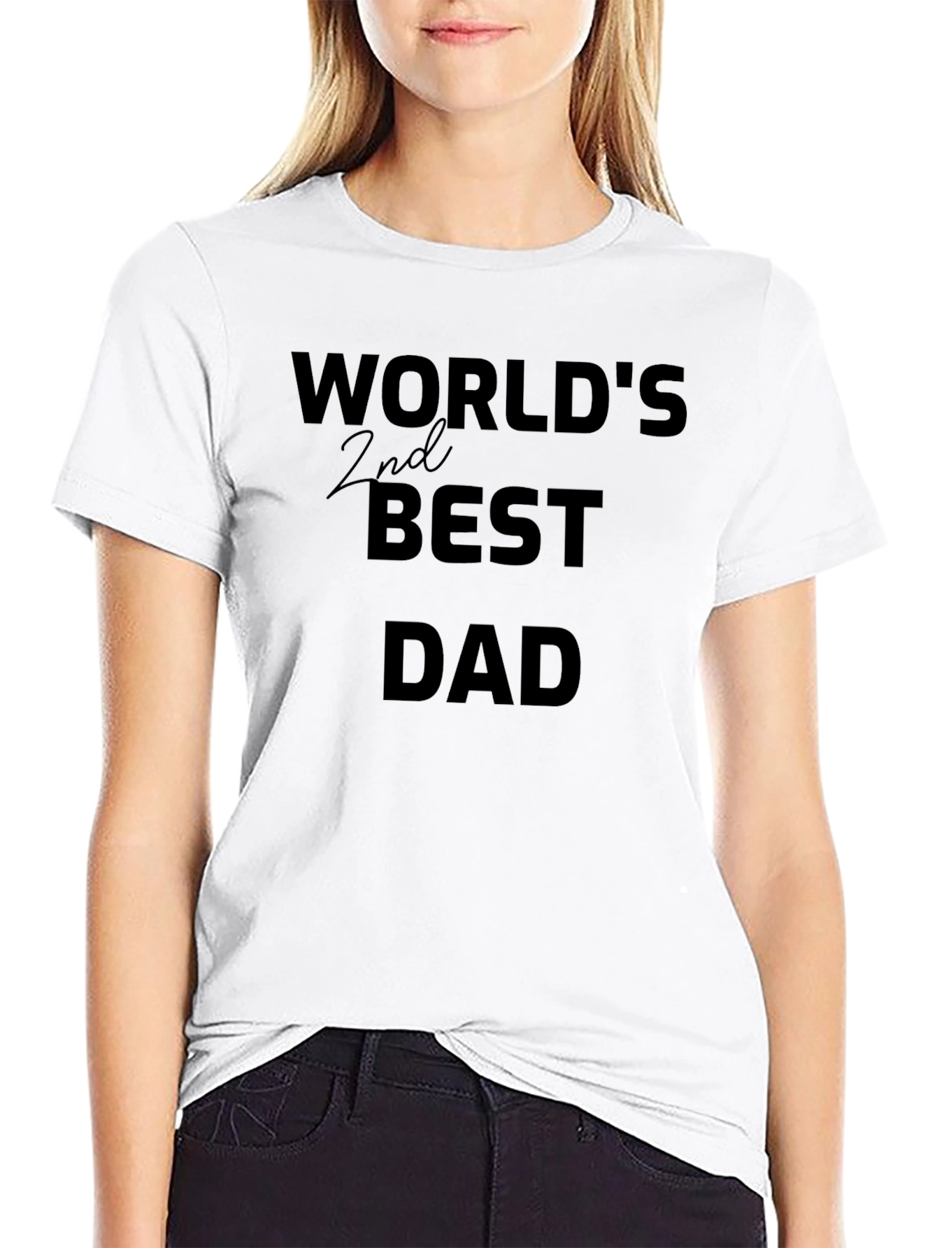 Worlds 2nd Best Dad T-Shirt - Fathers Day Gift