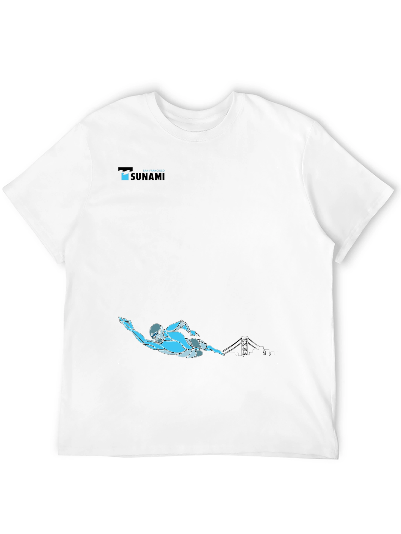 San Francisco Tsunami Swimmer Graphic Tee