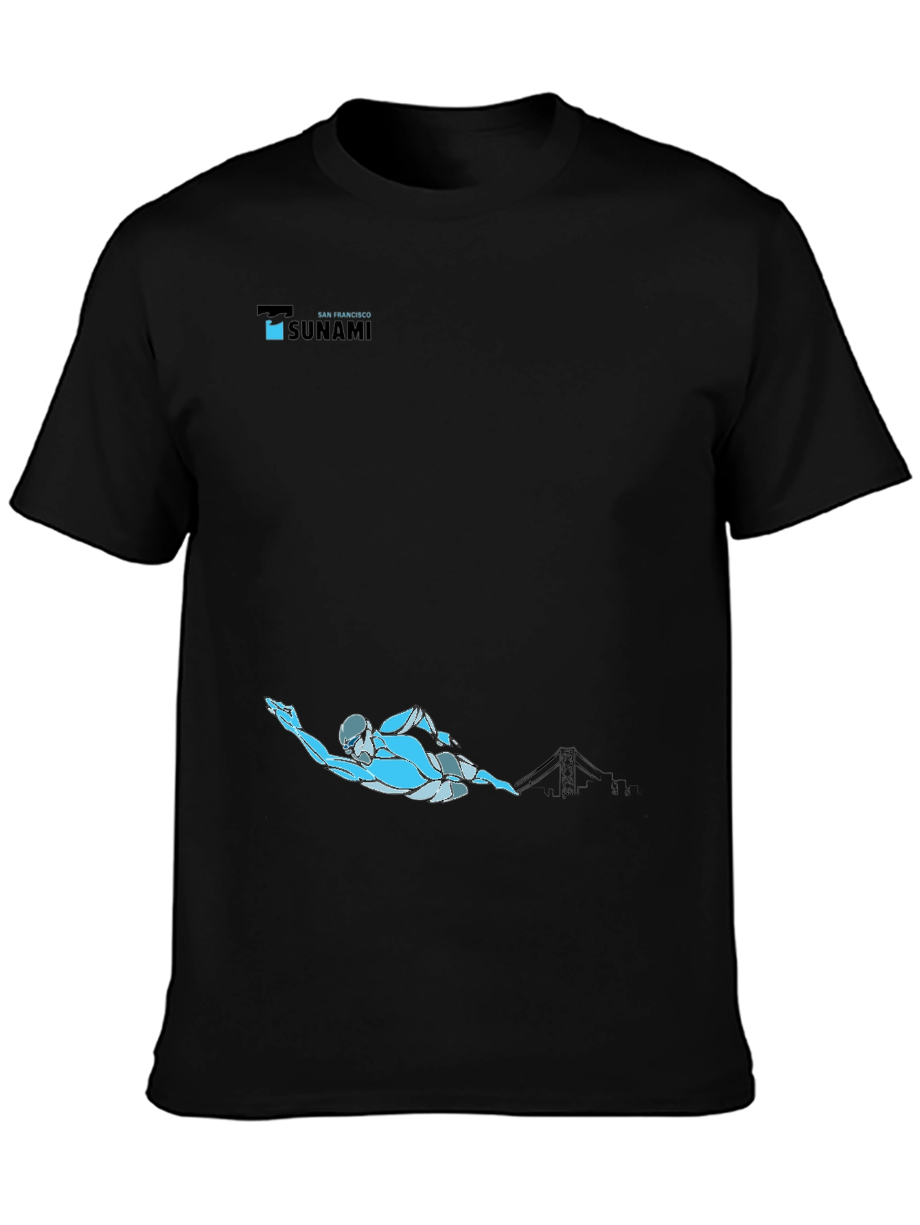 San Francisco Tsunami Swimmer Graphic Tee