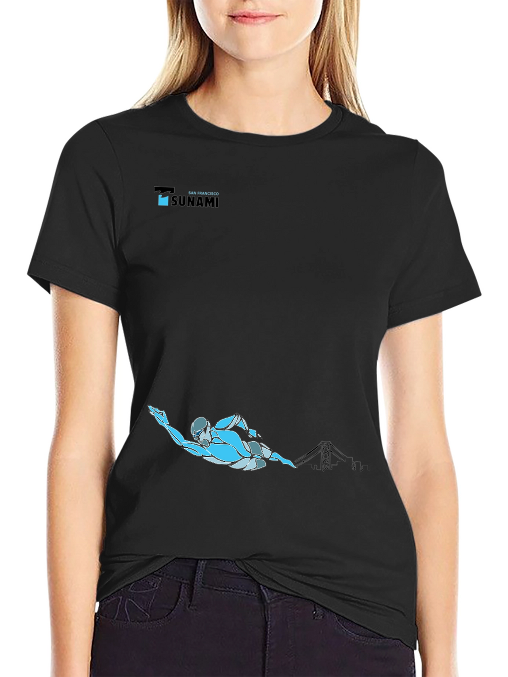 San Francisco Tsunami Swimmer Graphic Tee