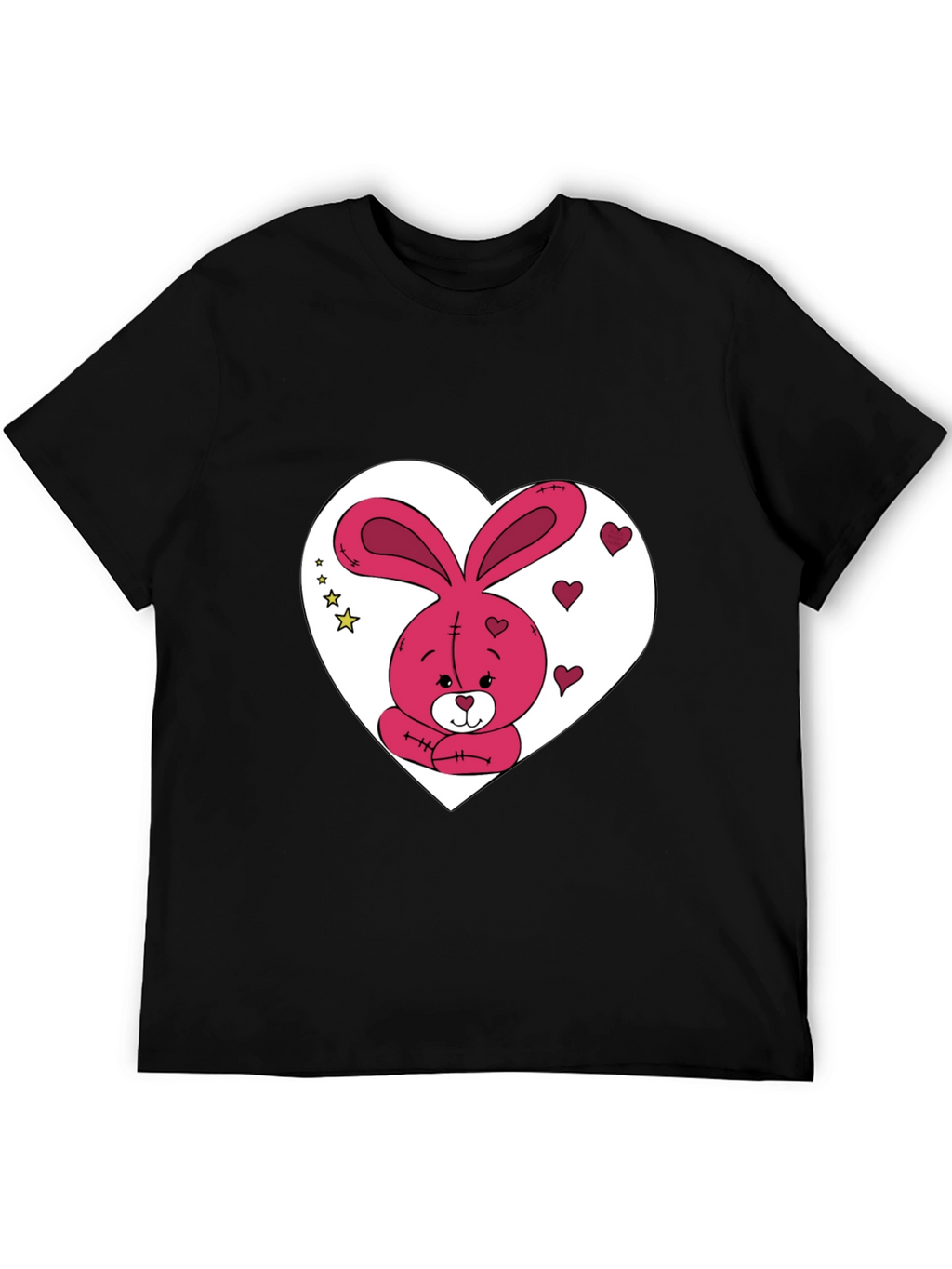 Bunny Heart Graphic Tee - Valentines Day Gift
