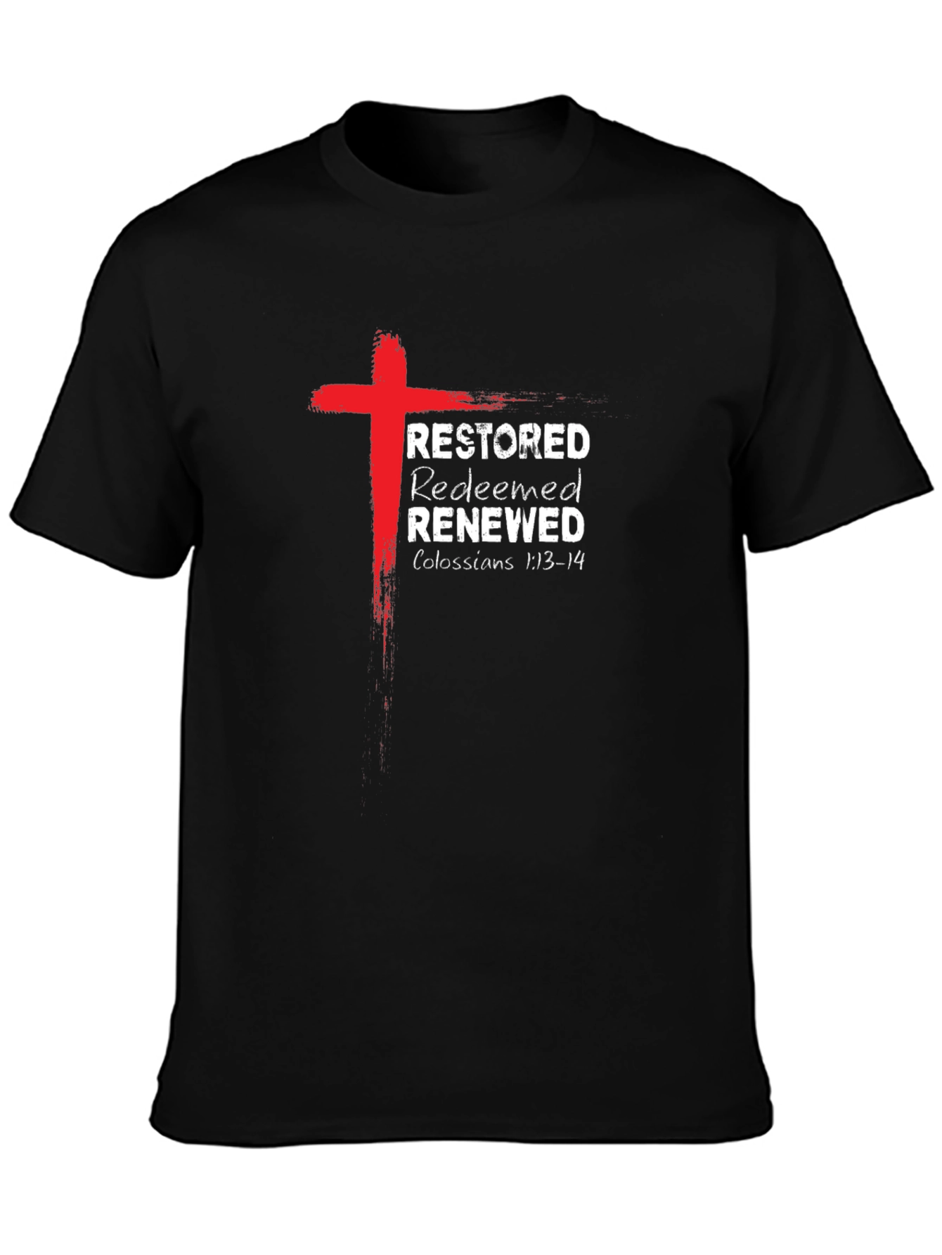 Restored Redeemed Renewed Christian T-Shirt