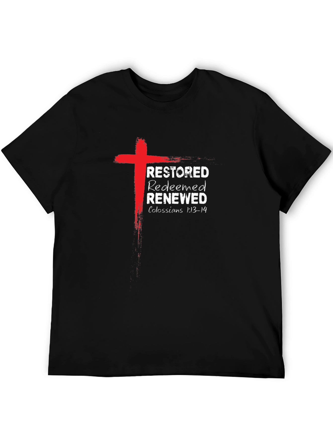 Restored Redeemed Renewed Christian T-Shirt