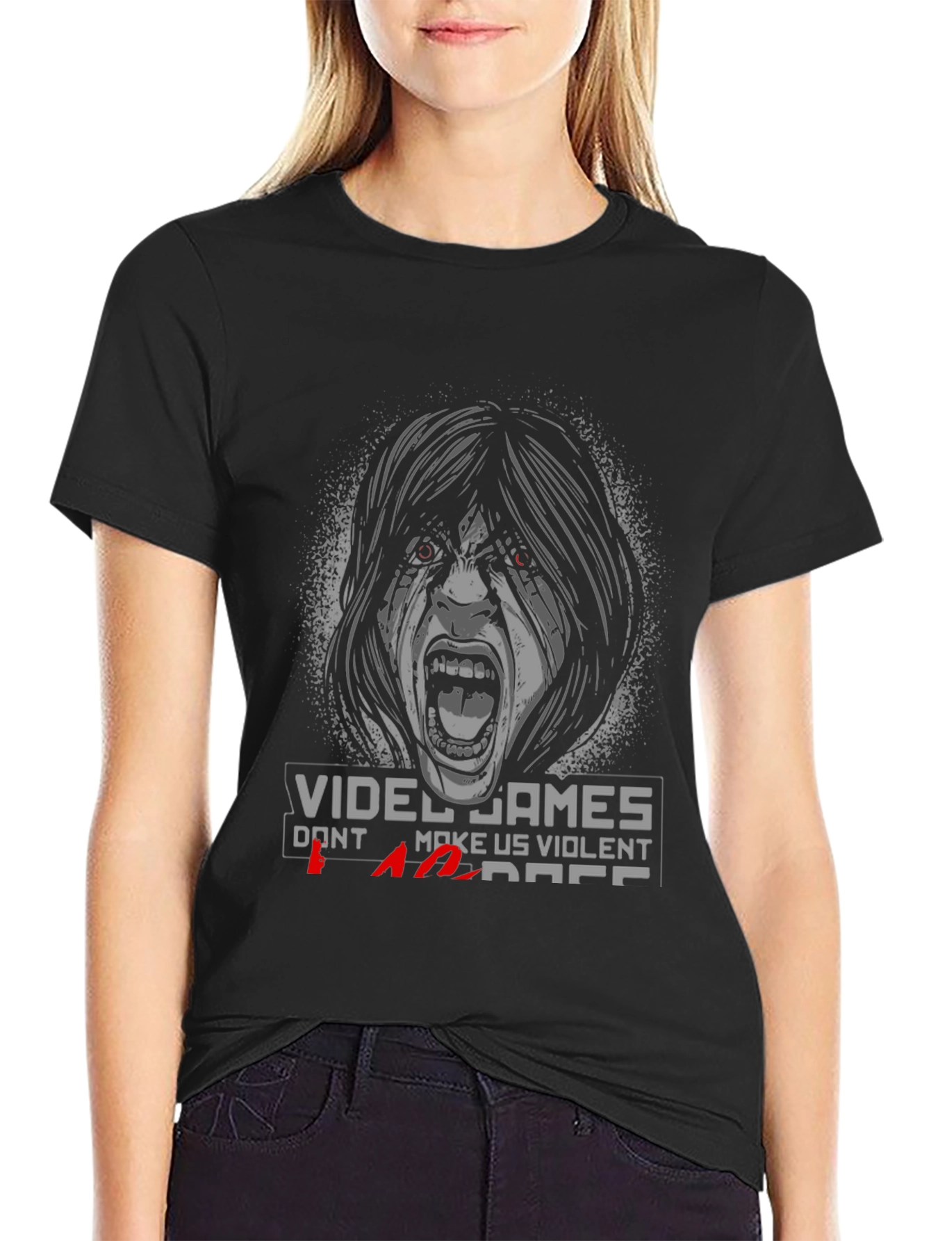 Video Games Dont Make Us Violent T-Shirt