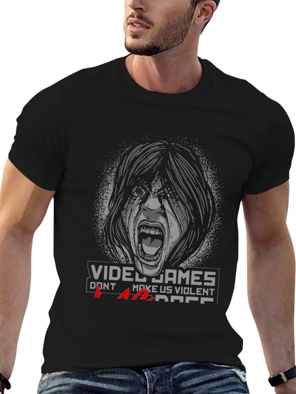 Video Games Dont Make Us Violent T-Shirt
