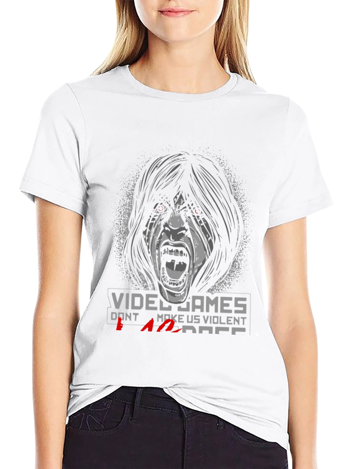 Video Games Dont Make Us Violent T-Shirt