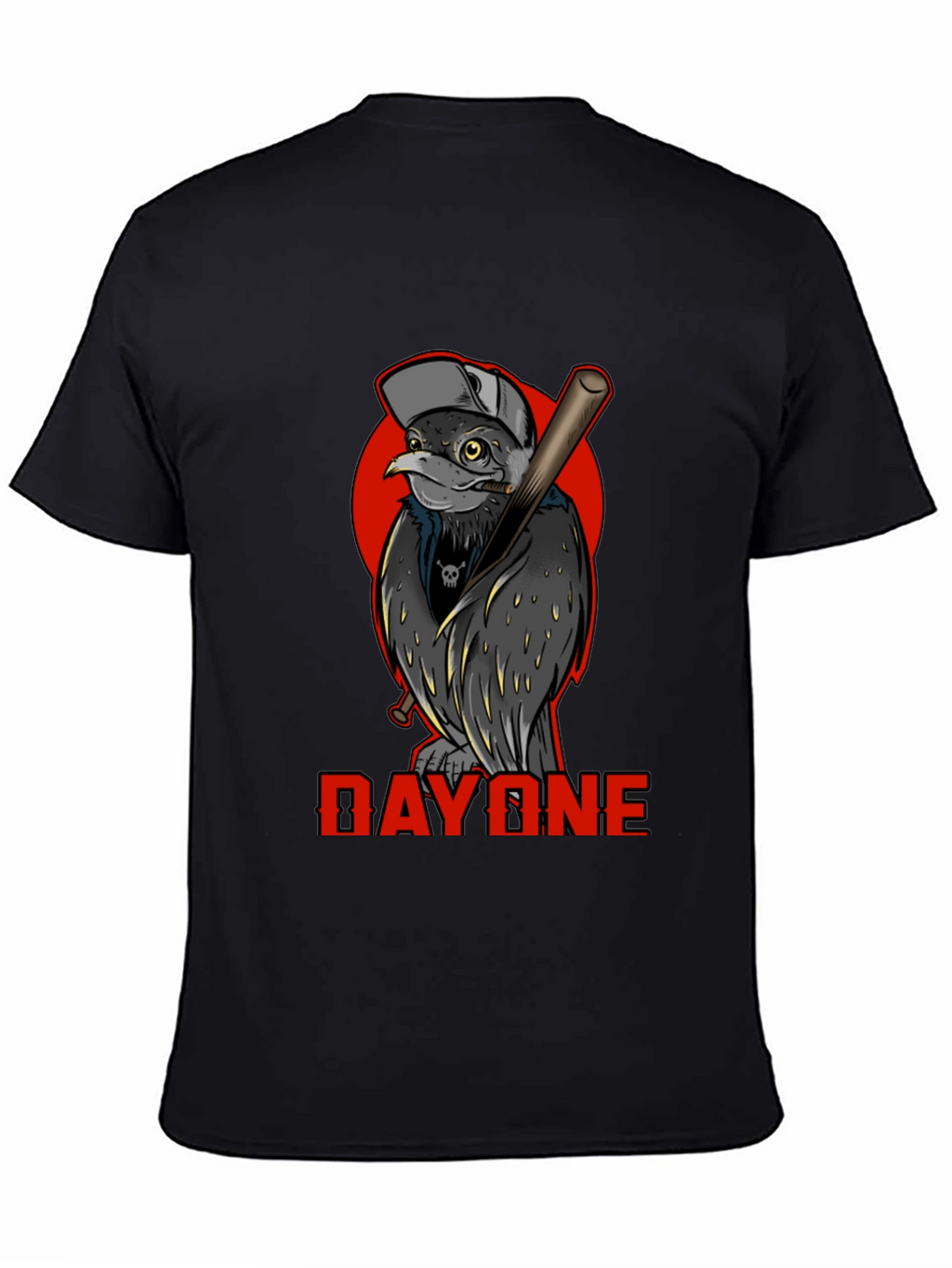 Day One Baseball Bird Graphic T-Shirt