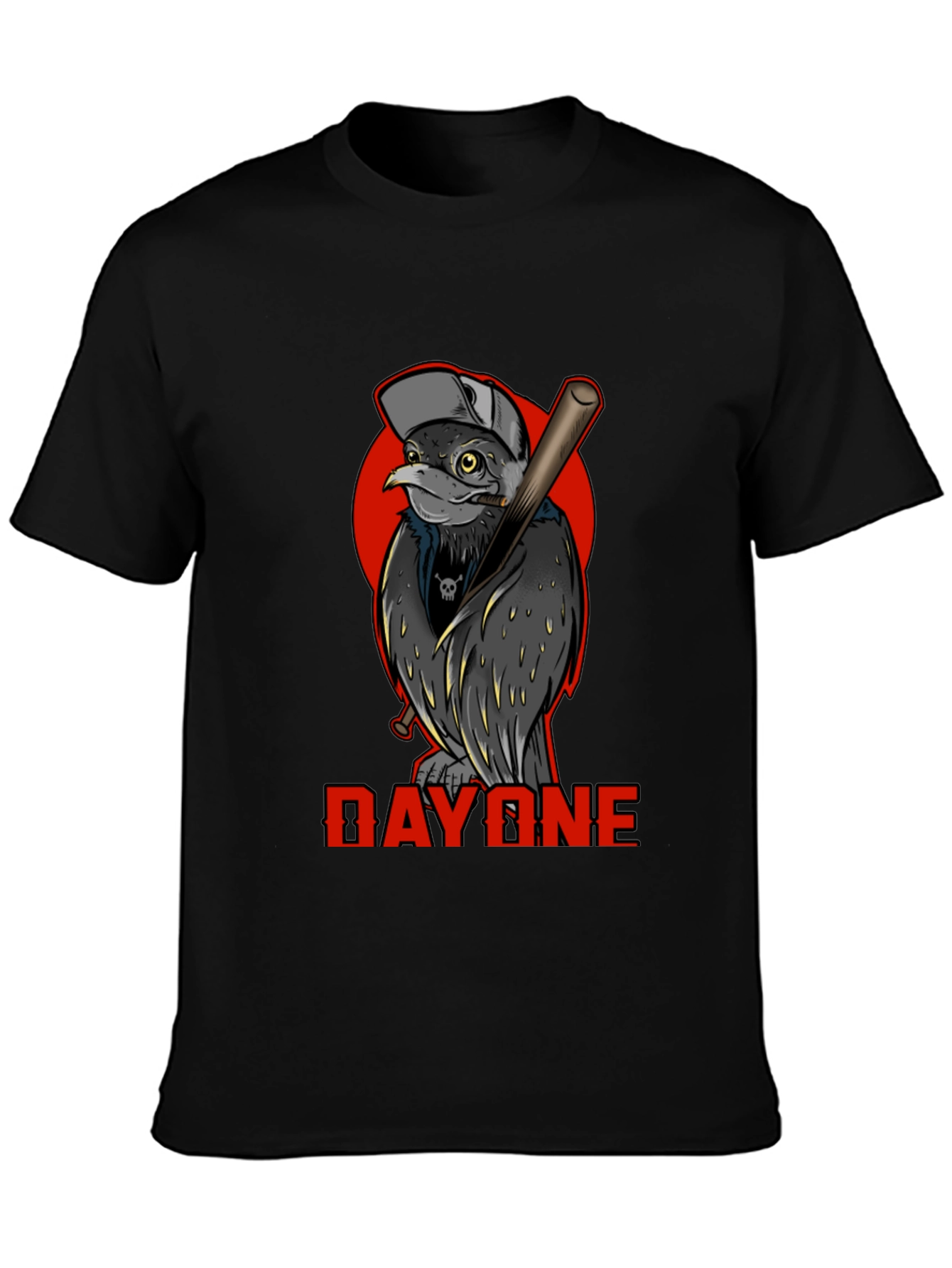 Day One Baseball Bird Graphic T-Shirt