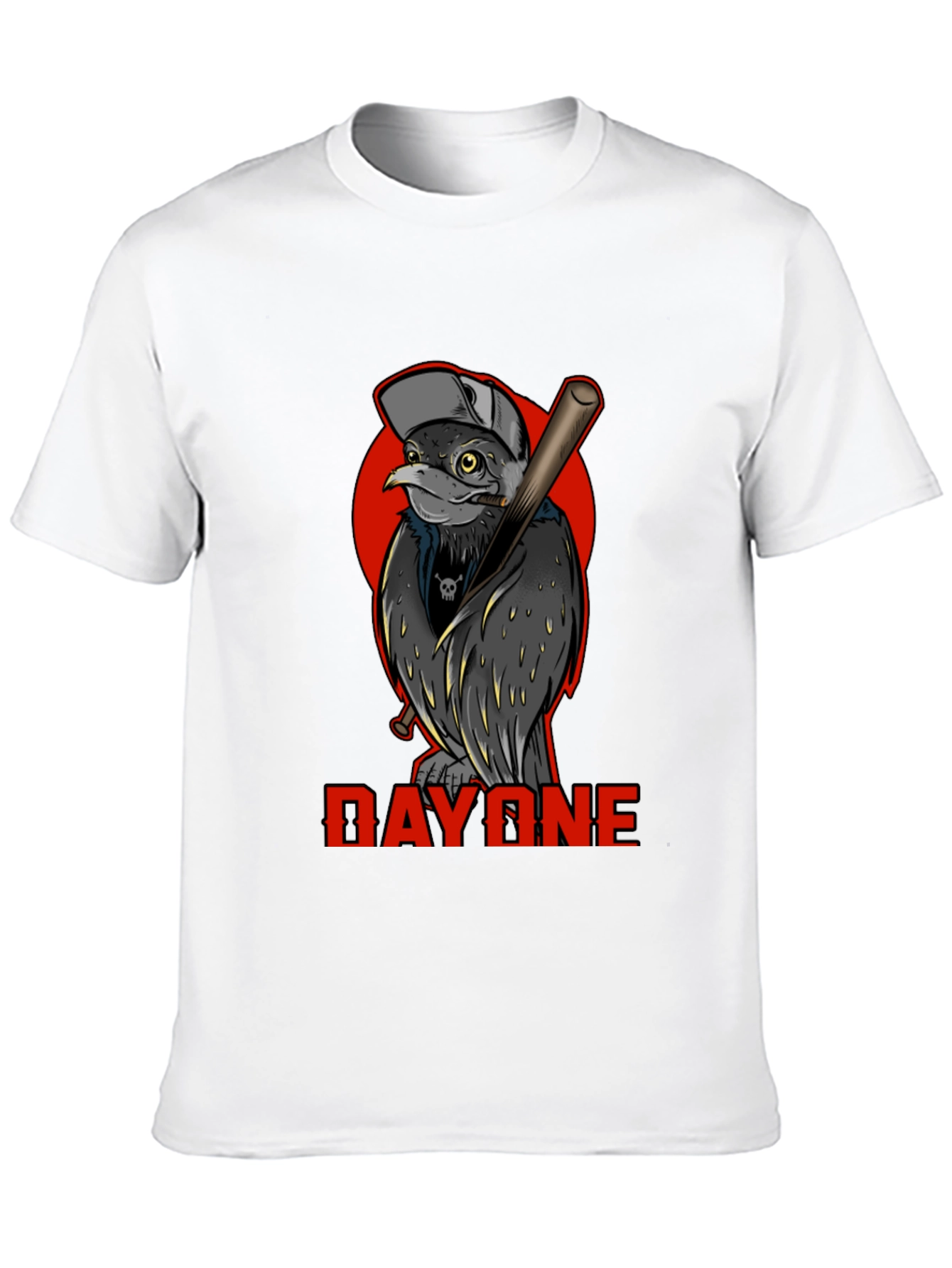 Day One Baseball Bird Graphic T-Shirt