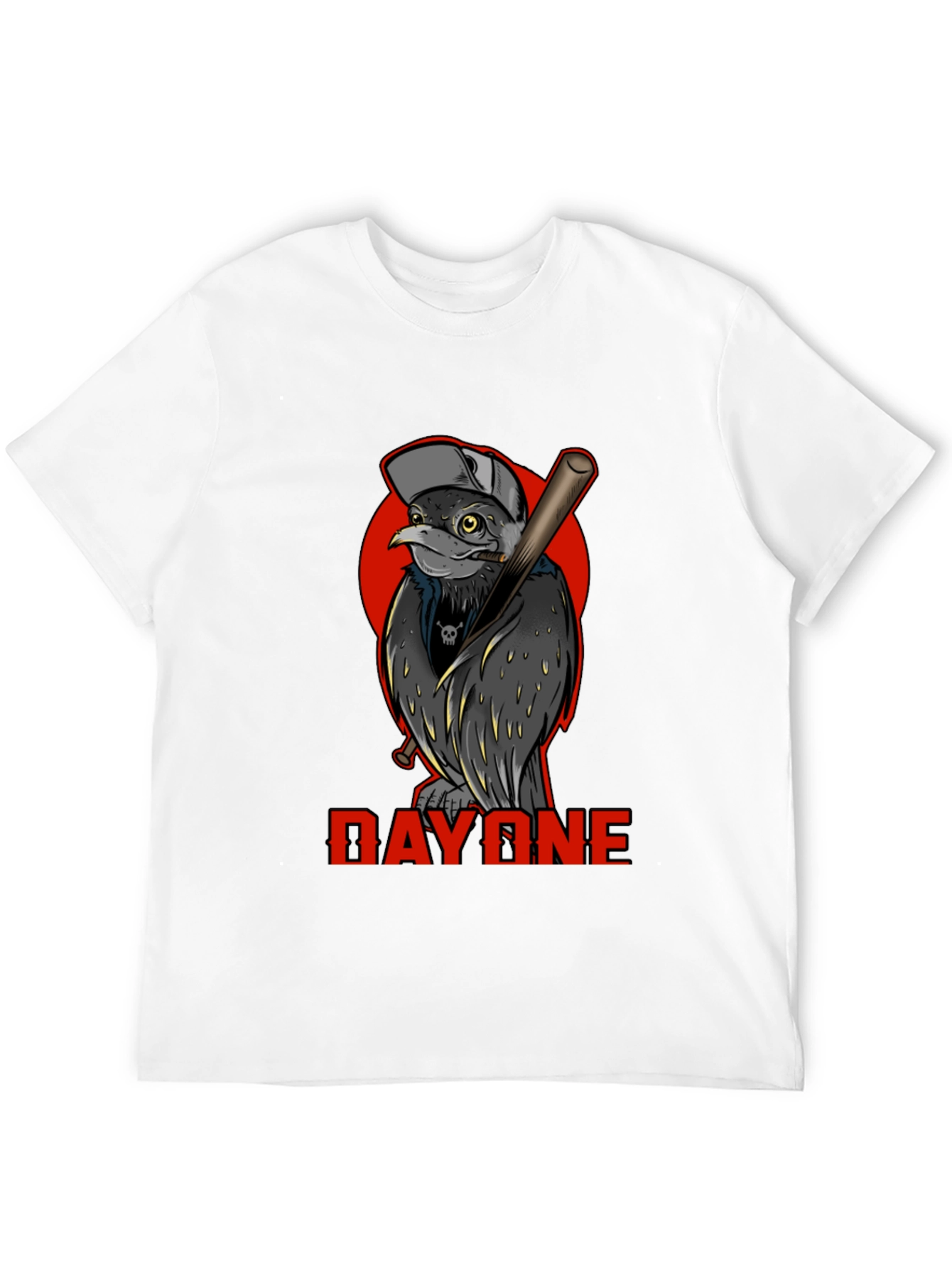 Day One Baseball Bird Graphic T-Shirt