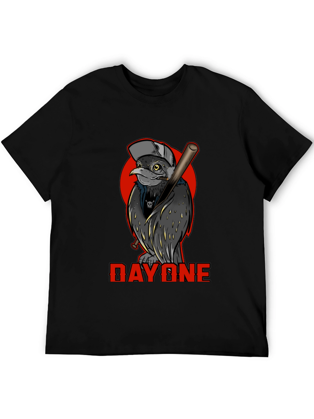 Day One Baseball Bird Graphic T-Shirt