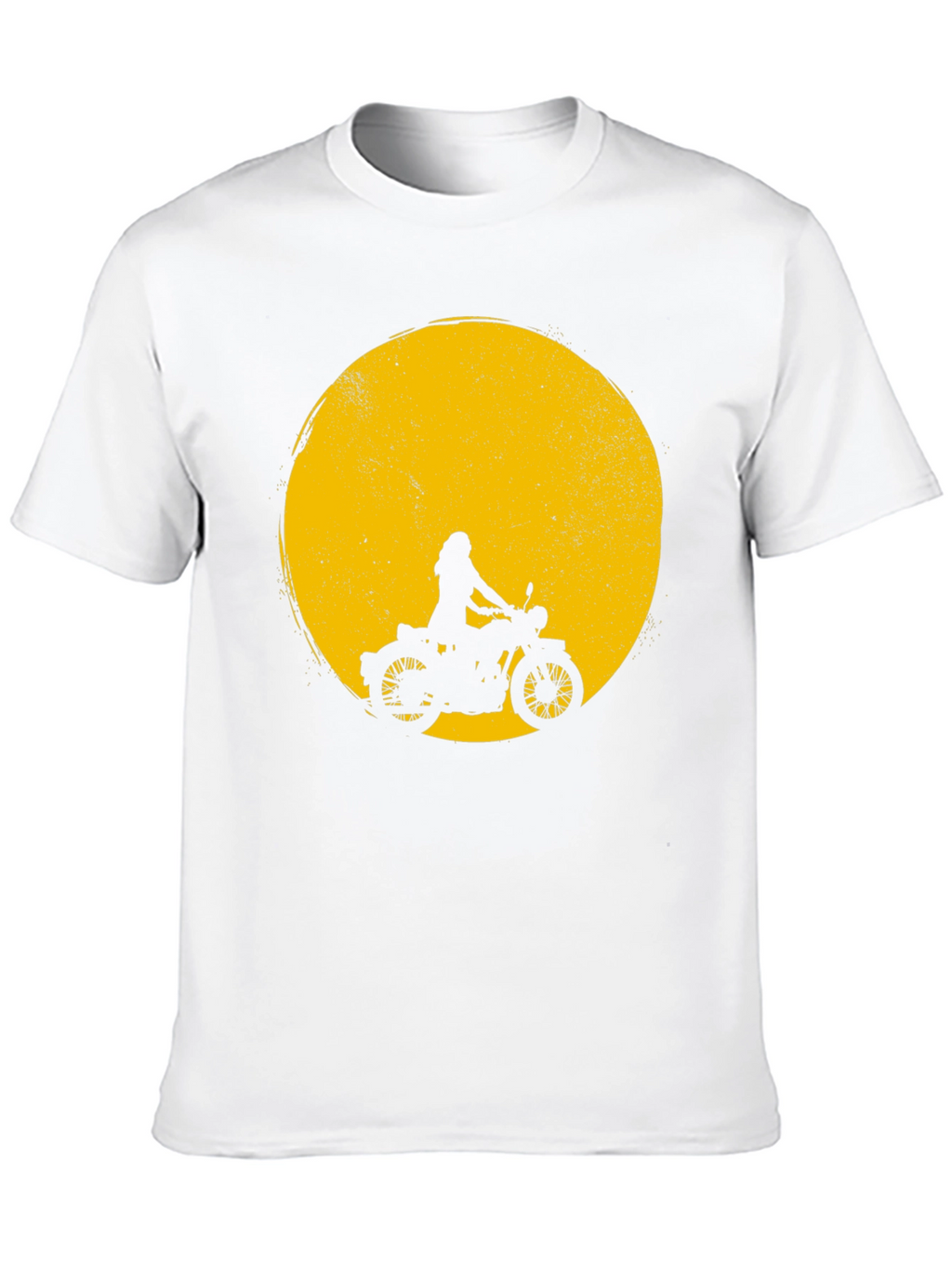Black Motorcycle Silhouette T-Shirt