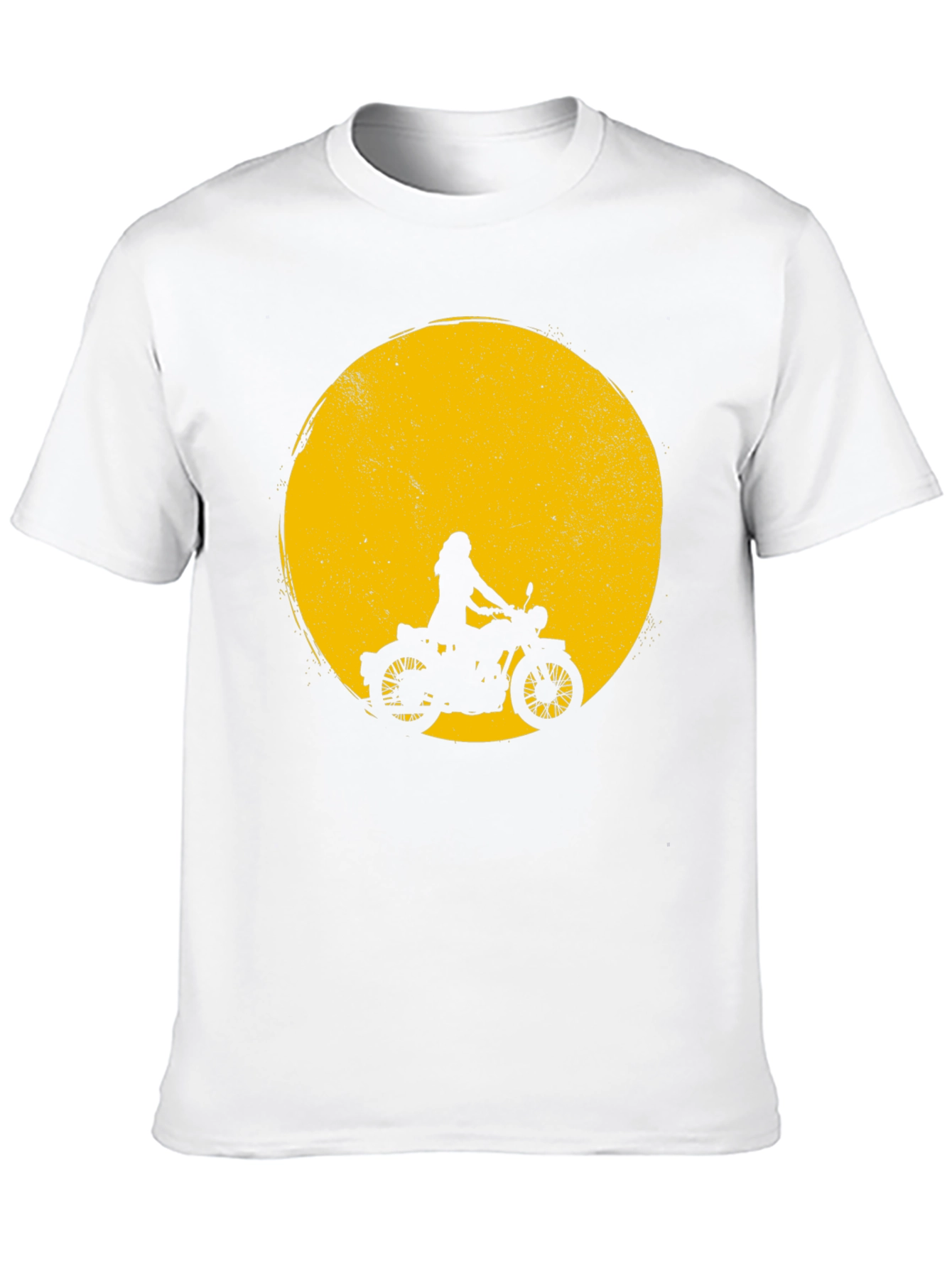 Black Motorcycle Silhouette T-Shirt