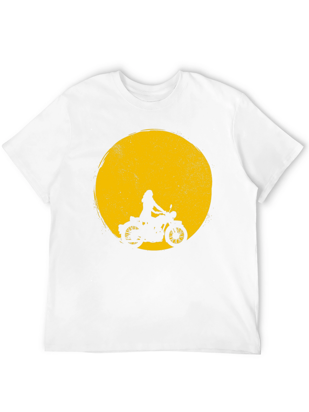 Black Motorcycle Silhouette T-Shirt