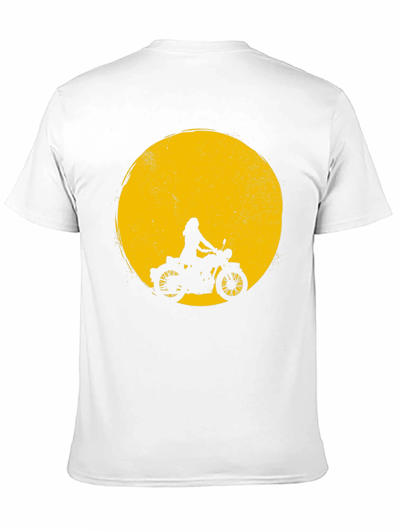 Black Motorcycle Silhouette T-Shirt